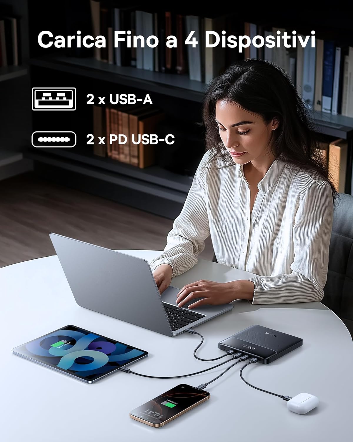 Thumbnail 6 de Baseus Powerbank 20000 mAh 100 W PD sottile Blade H1 per laptop e smartphone