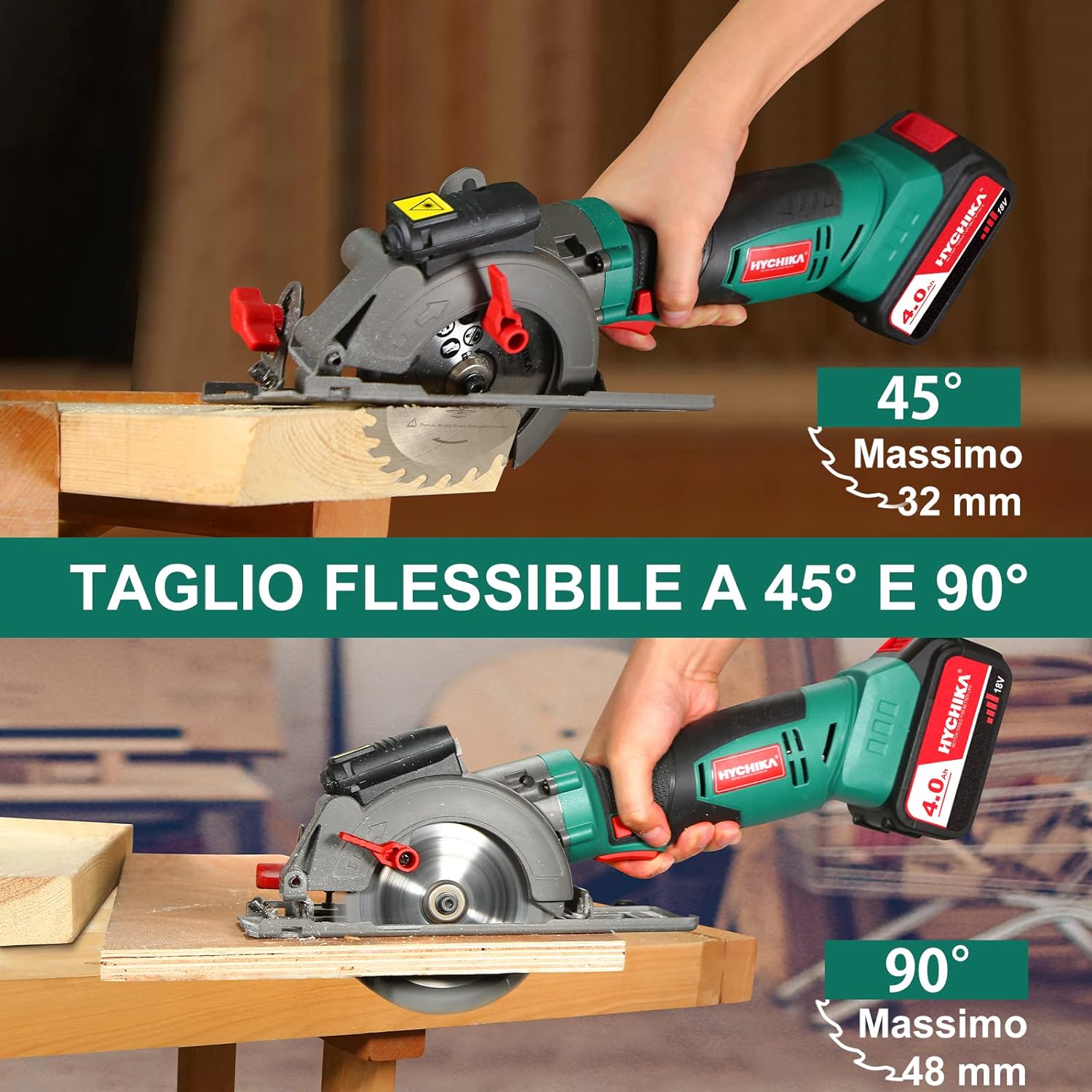 Detalle 2 de HYCHIKA Sega Circolare 18V 3500RPM