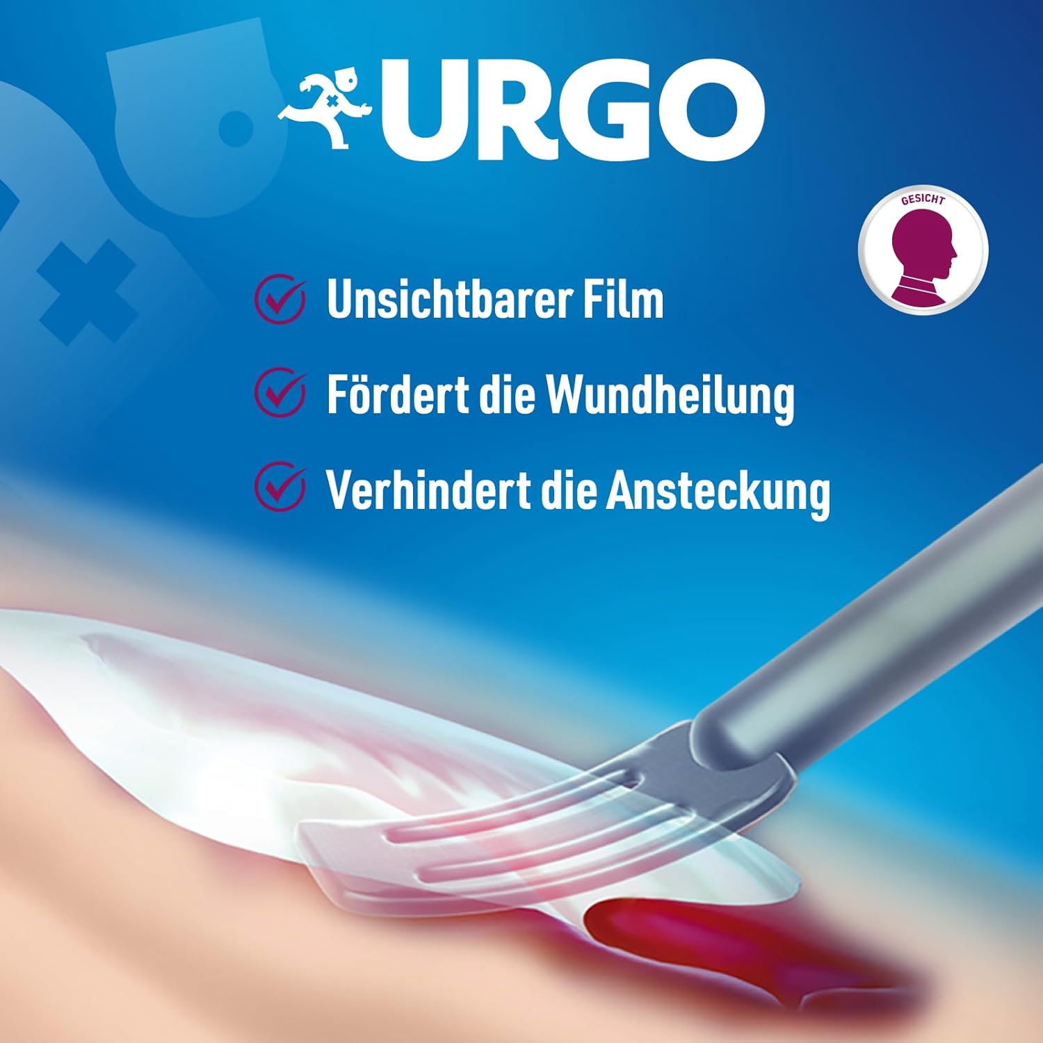 Detalle de Urgo Fieberbläschen Filmogel – isolierender Schutzfilm ab erster Symptomatik, 3 ml (24 Einweg-Applikatoren)