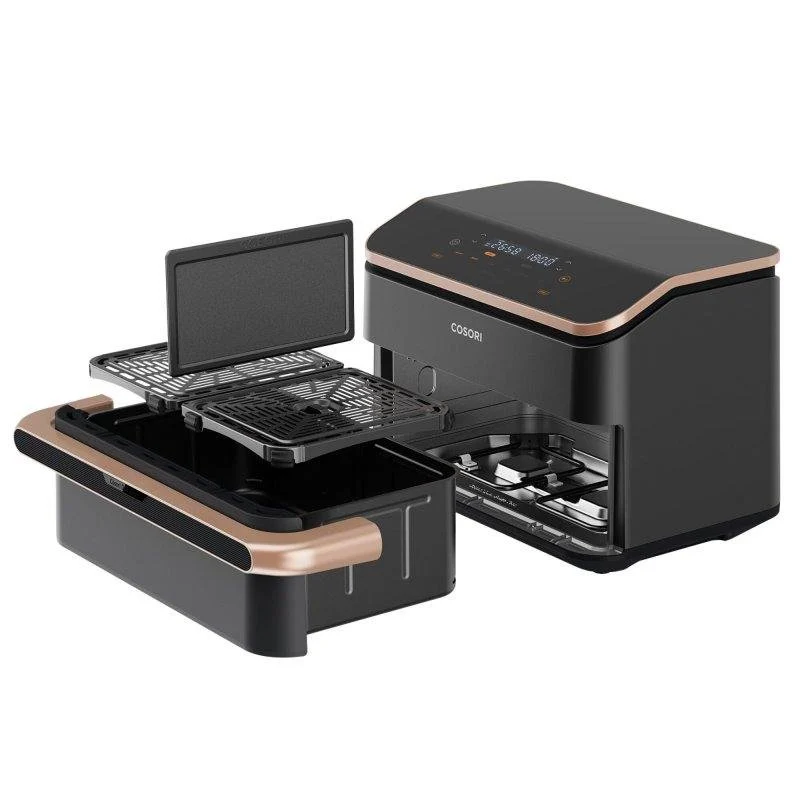 Detalle 2 de Cosori Dual Blaze Twinfry Chef Edition 10L: freidora de aire con doble cesta y 2800 W
