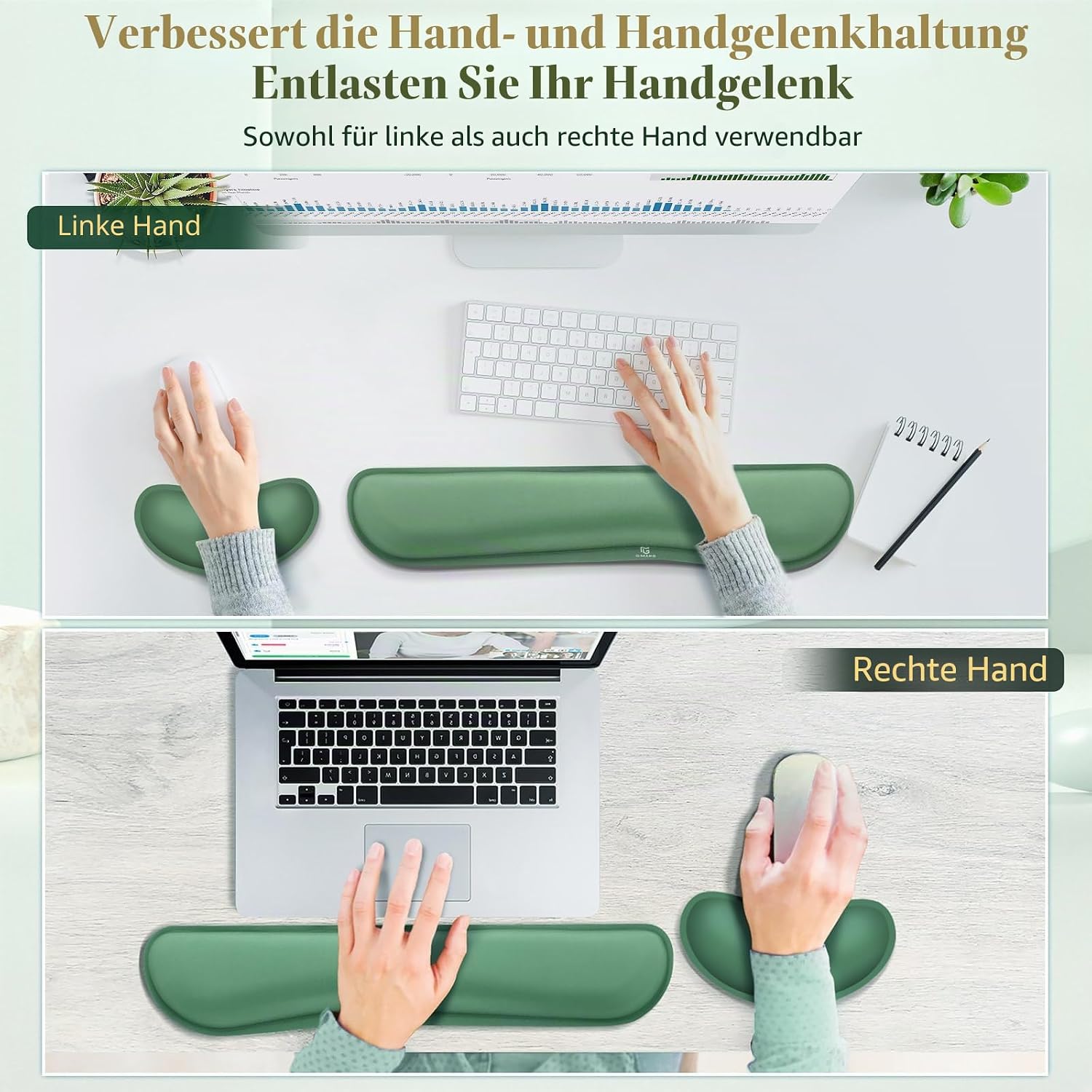 Detalle 2 de Gimars Handballenauflage Tastatur, 3 cm