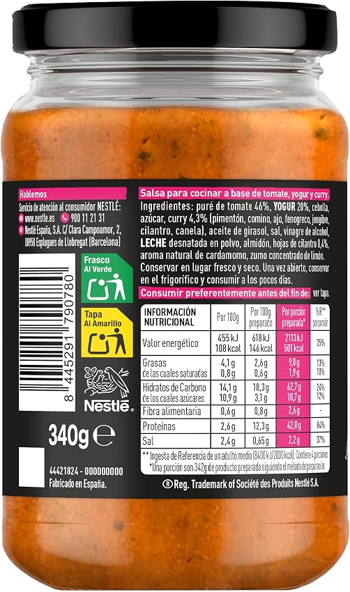 Detalle 2 de Maggi Salsa Asiática Tikka Masala 6 x 340 g