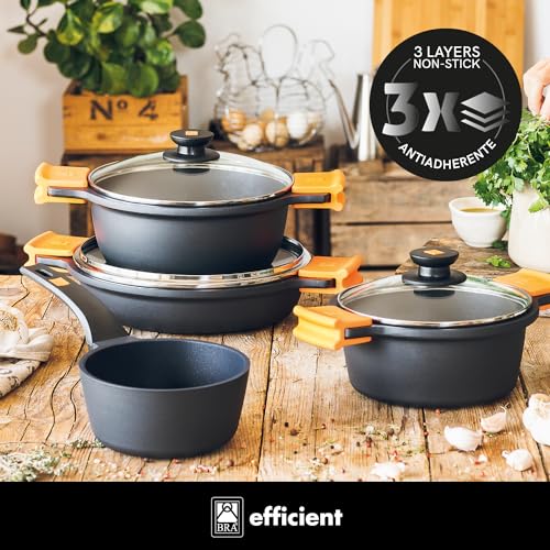 Detalle de BRA Efficient Set de Batería de Cocina 4 Piezas