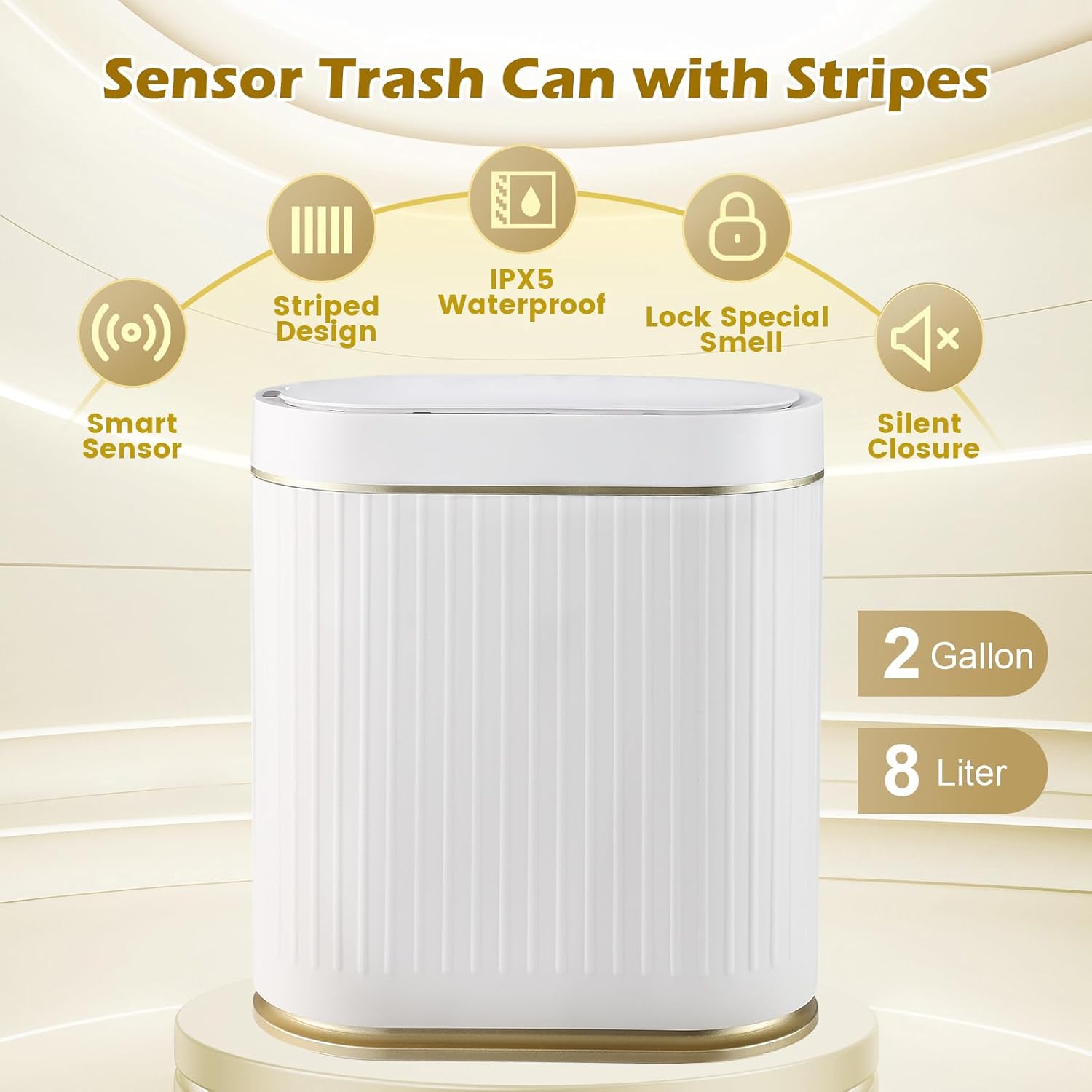 Thumbnail 4 de SYNCVIBE Automatic Motion Sensor Trash Can 2 Gallon 🗑