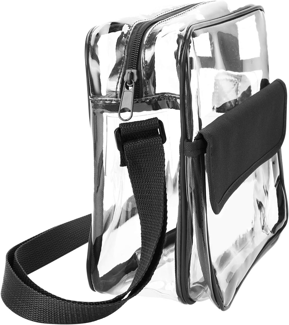 Detalle de Transparent crossbody bag for stadium use