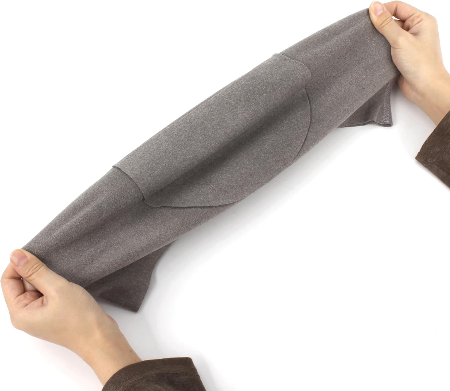 Detalle de MilyaDE Samt Nierenwärmer Rückenwärmer – 2 Wärmepad Taschen, Elastisch, XL
