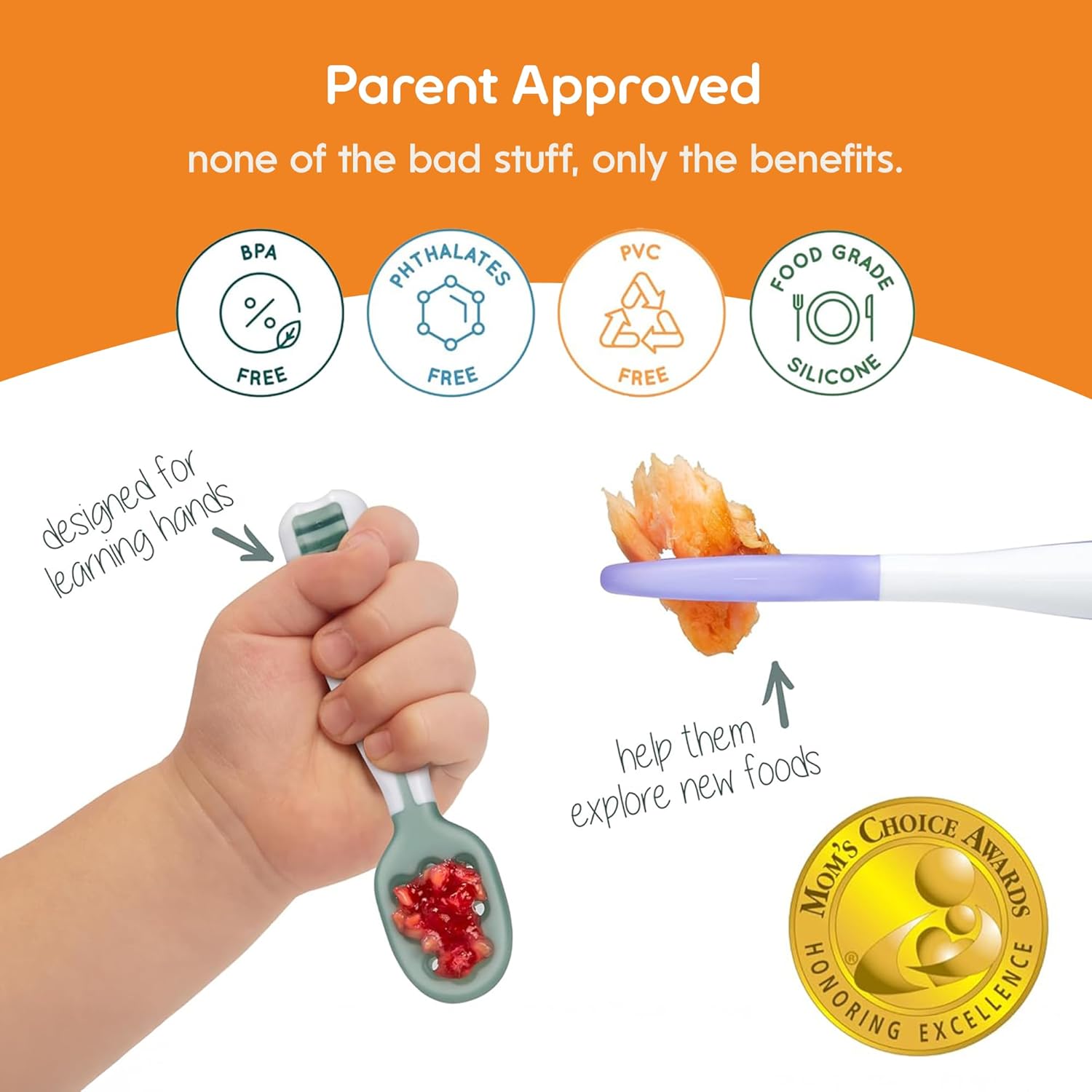 Thumbnail 4 de NumNum Baby Spoons Set 2-Pack for 6+ Months 🥄