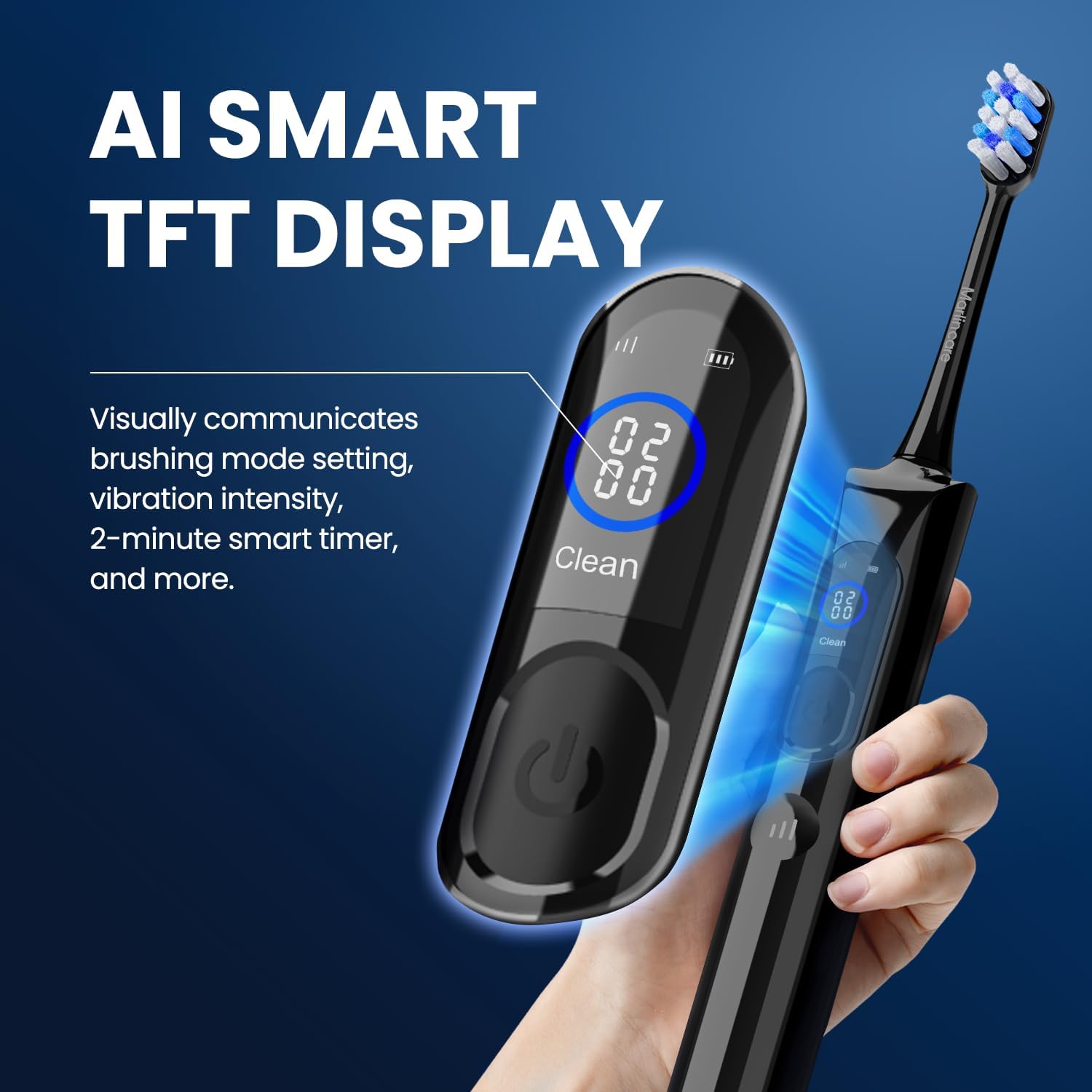 Detalle 2 de Marlincare Electric Toothbrush Black
