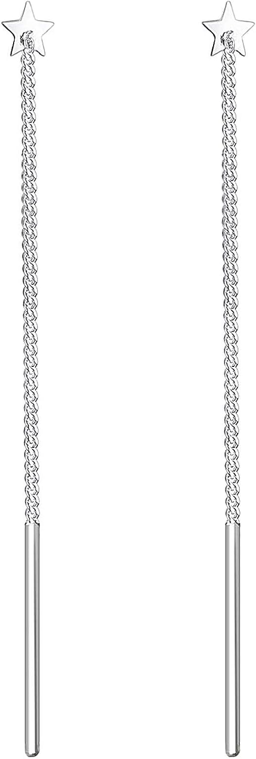 Detalle 2 de Elli Damen-HĂ€ngeohrringe Stern-Design đ