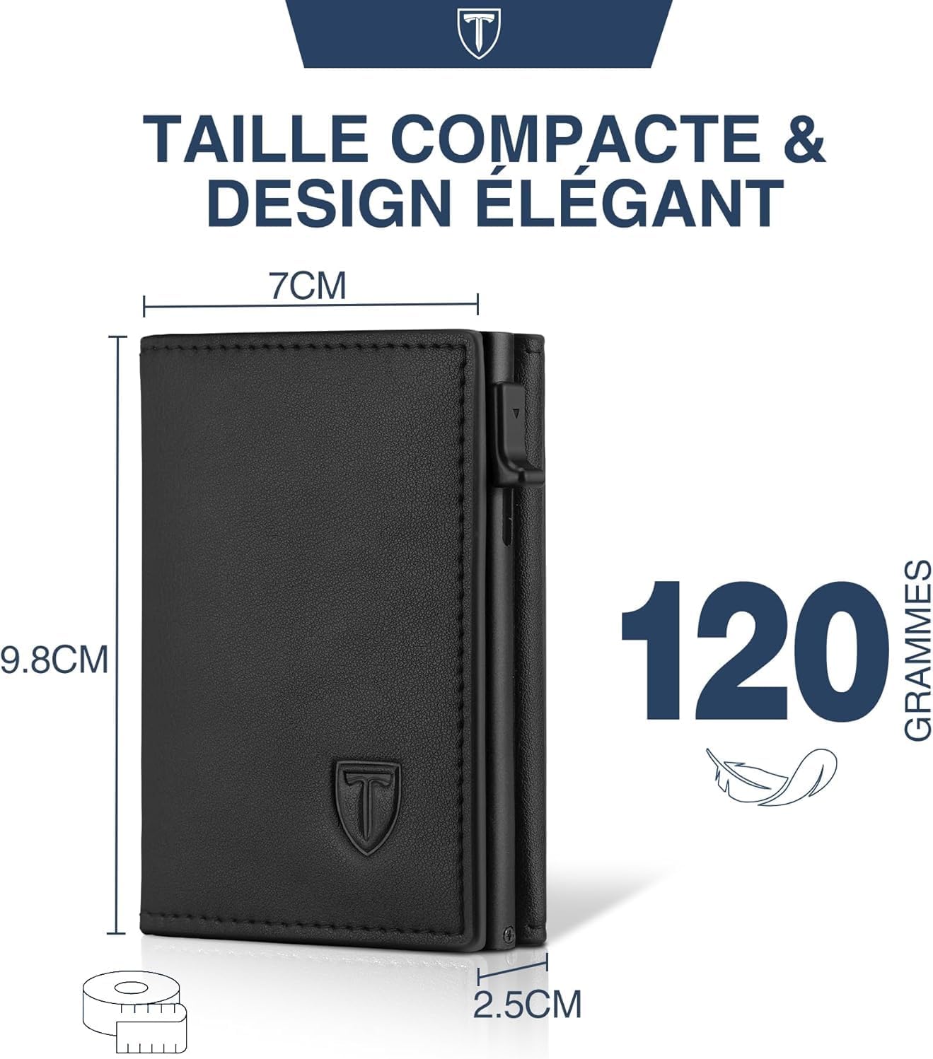 Thumbnail 4 de TEEHON Geldbörse Herren Slim Wallet mit RFID Schutz