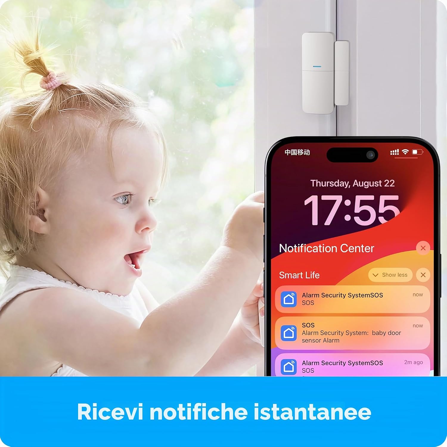 Thumbnail 6 de AGSHOME Allarme Casa Senza Fili con Telecamera 1080P: sicurezza integrata per abitazioni e piccoli uffici