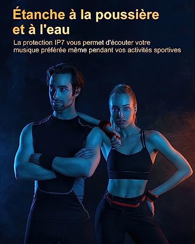 Detalle de Jesebang Écouteurs Bluetooth Sans Fil Sport 2026 — Son HiFi, Bluetooth 5.4 et Étanchéité IP7