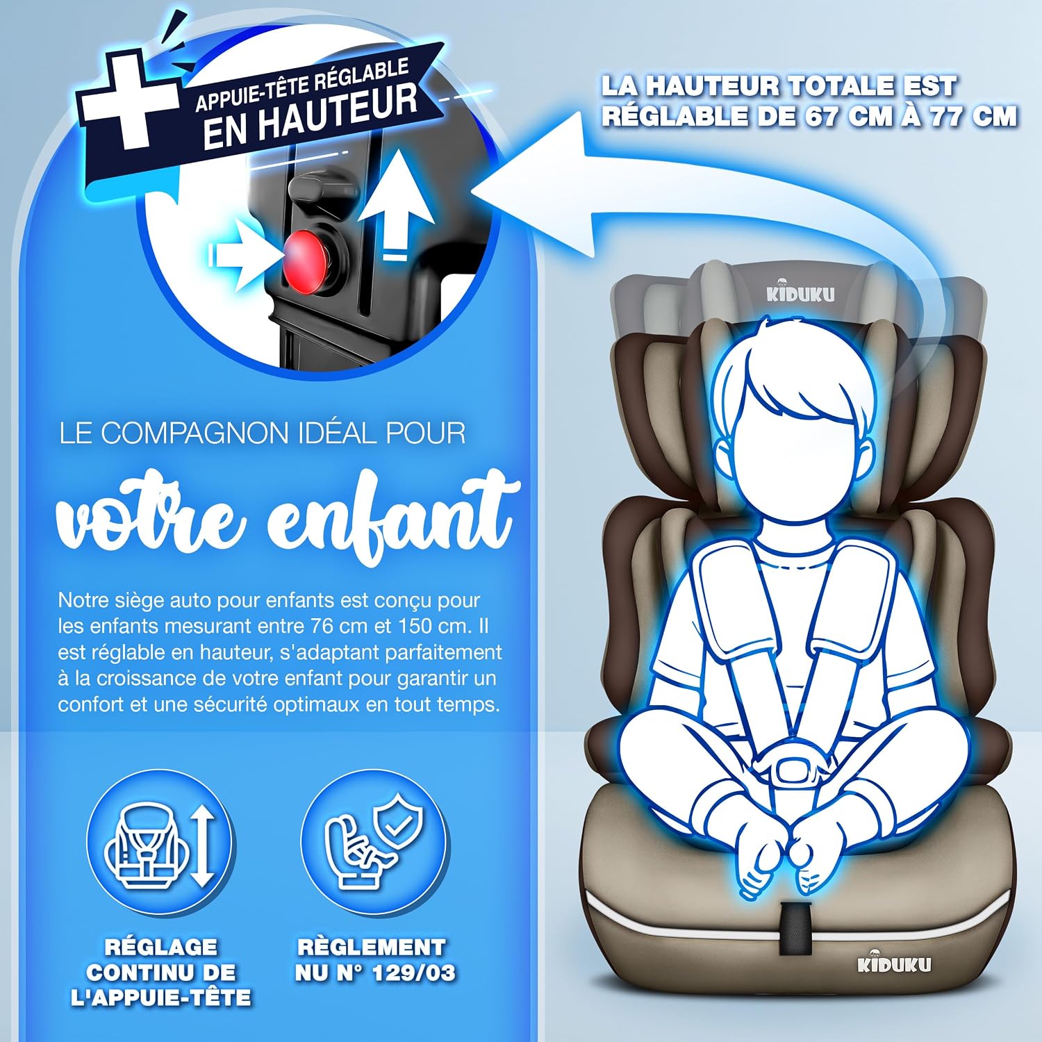 Thumbnail 6 de KIDUKU Siège auto 9–36 kg 👶