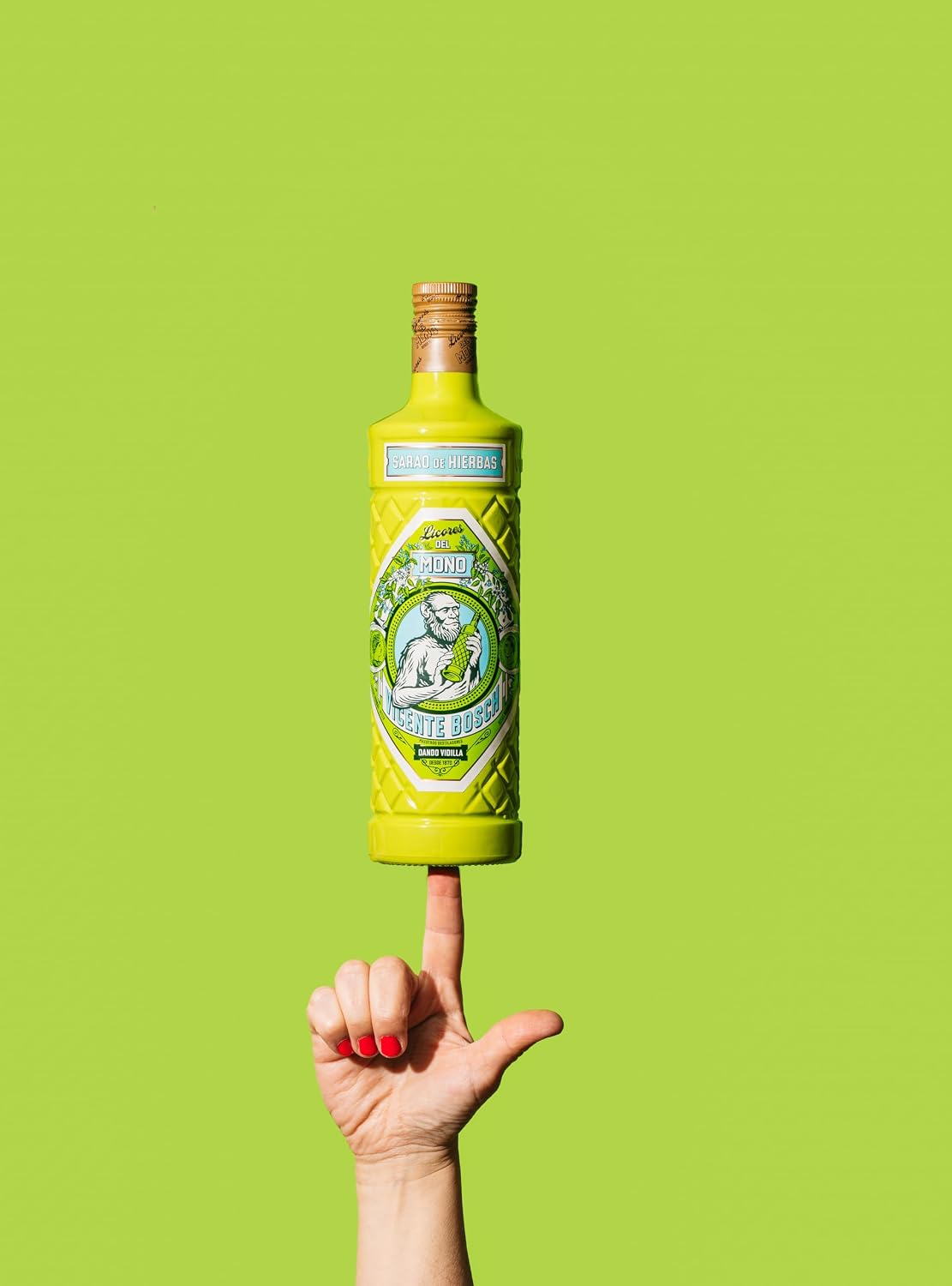 Detalle de Licor Mono Sarao de Hierbas 🌿 70cl