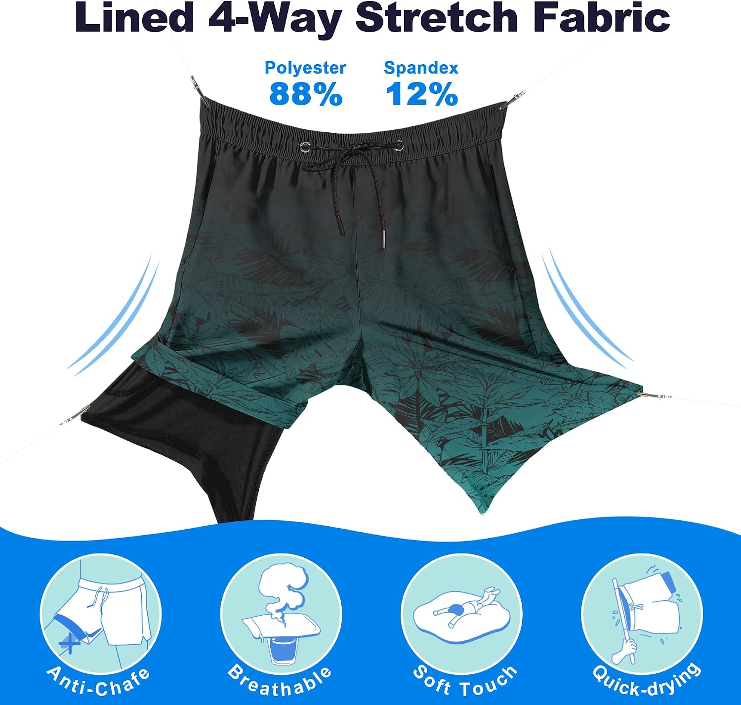 Detalle 2 de FENTENG Swim Trunks, 9-inch