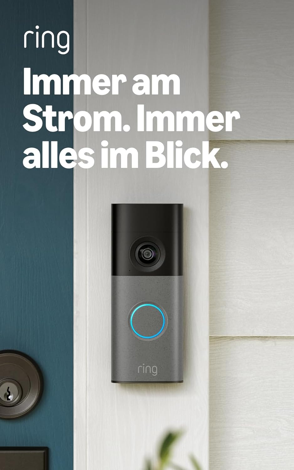 Detalle de Ring Videotürklingel Kabel (Wired Video Doorbell) – Neueste Gen., Retinal 2K, Zoom bis 6x, Alexa-kompatibel