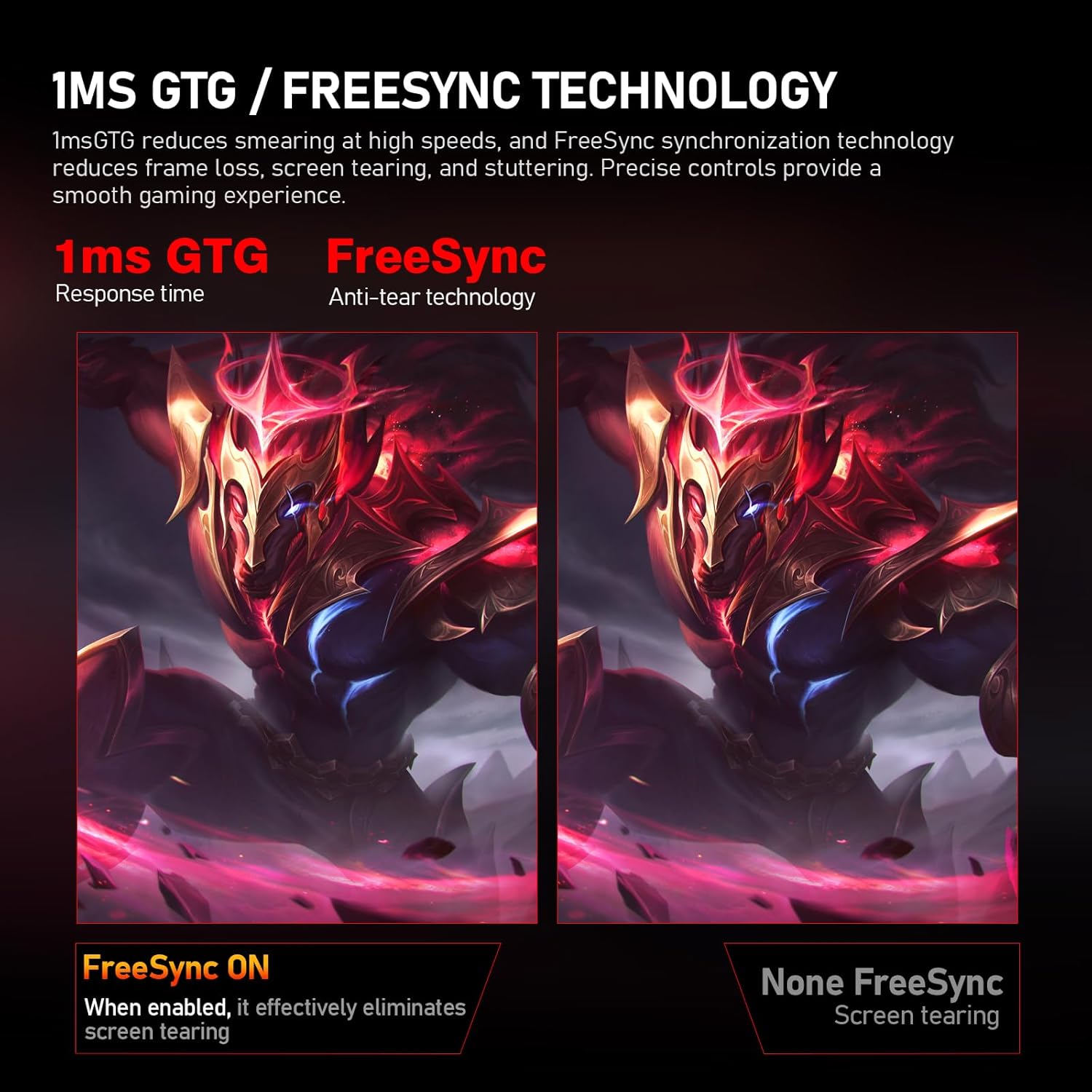 Thumbnail 2 de Gawfolk 32-inch 4K UHD Gaming Monitor (144Hz, 1ms, Adaptive Sync) with 100% sRGB, HDMI 2.1 & DisplayPort