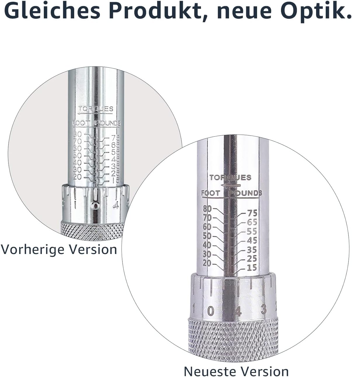 Detalle 2 de Amazon Basics Drehmomentschlüssel 3/8 Zoll, 20,4–108,5 Nm