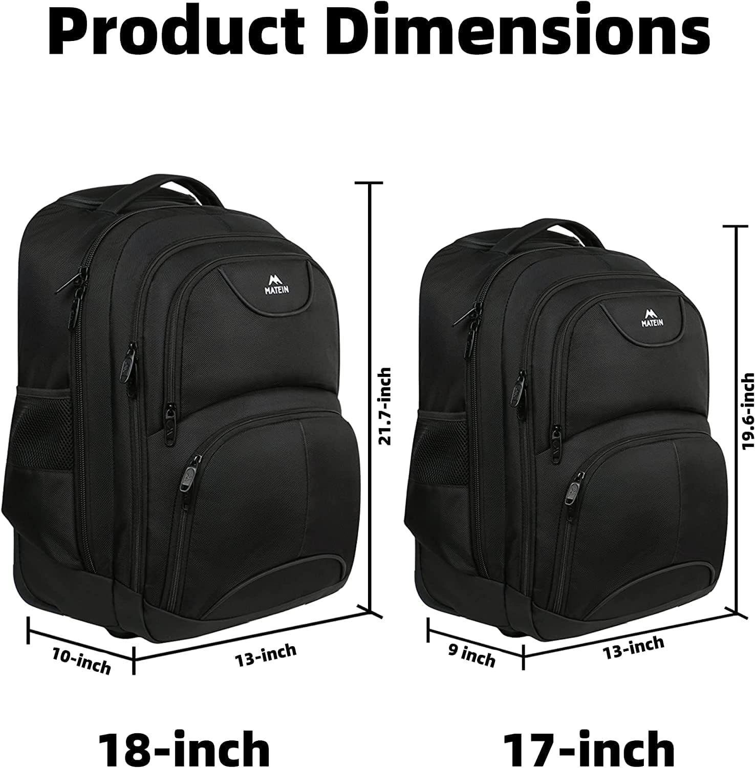 Thumbnail 5 de MATEIN Reisetasche 18 Zoll Laptop-Trolley