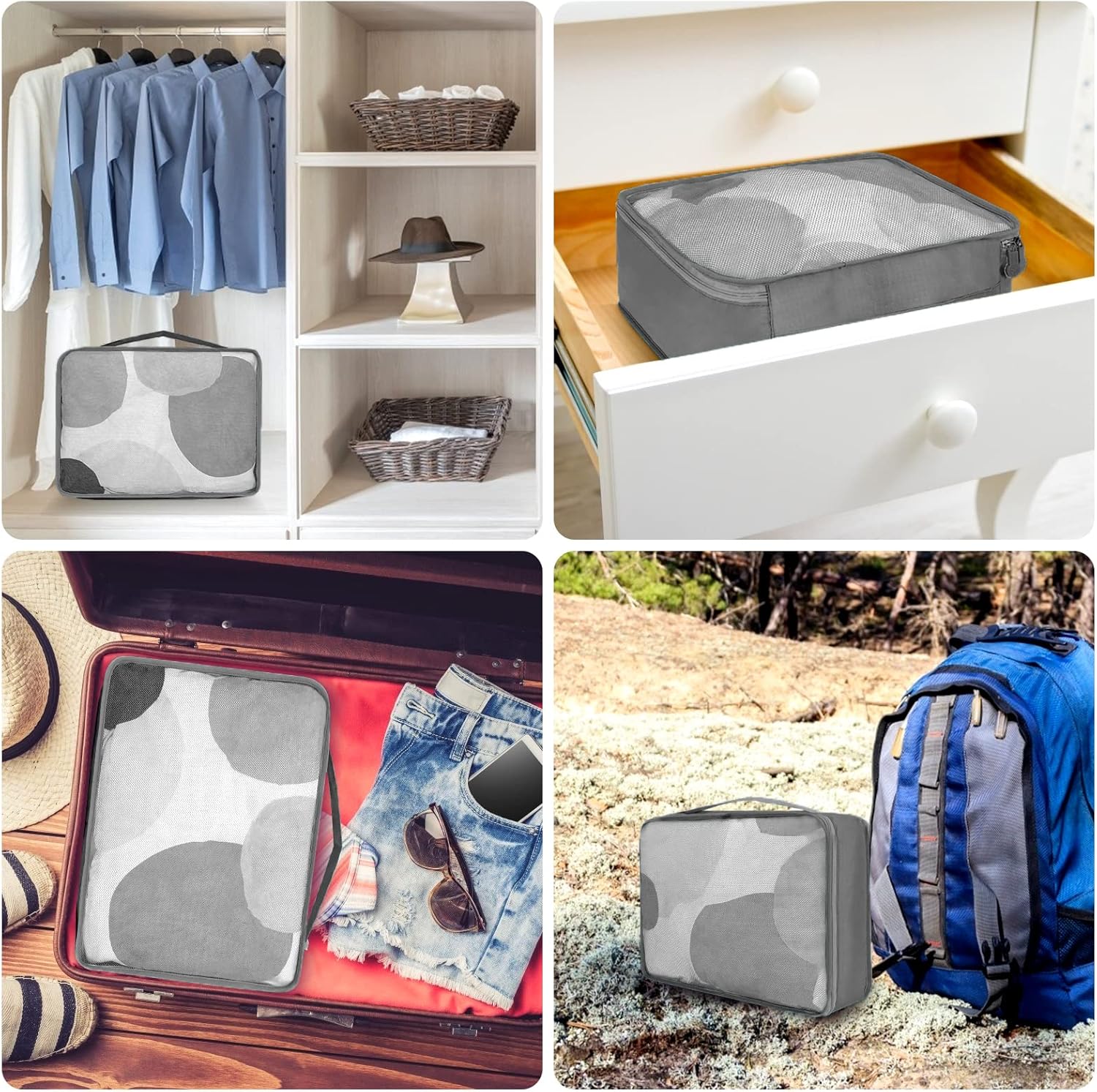 Thumbnail 6 de Großes Koffer-Organizer Set 12-teilig Reise-Organizer