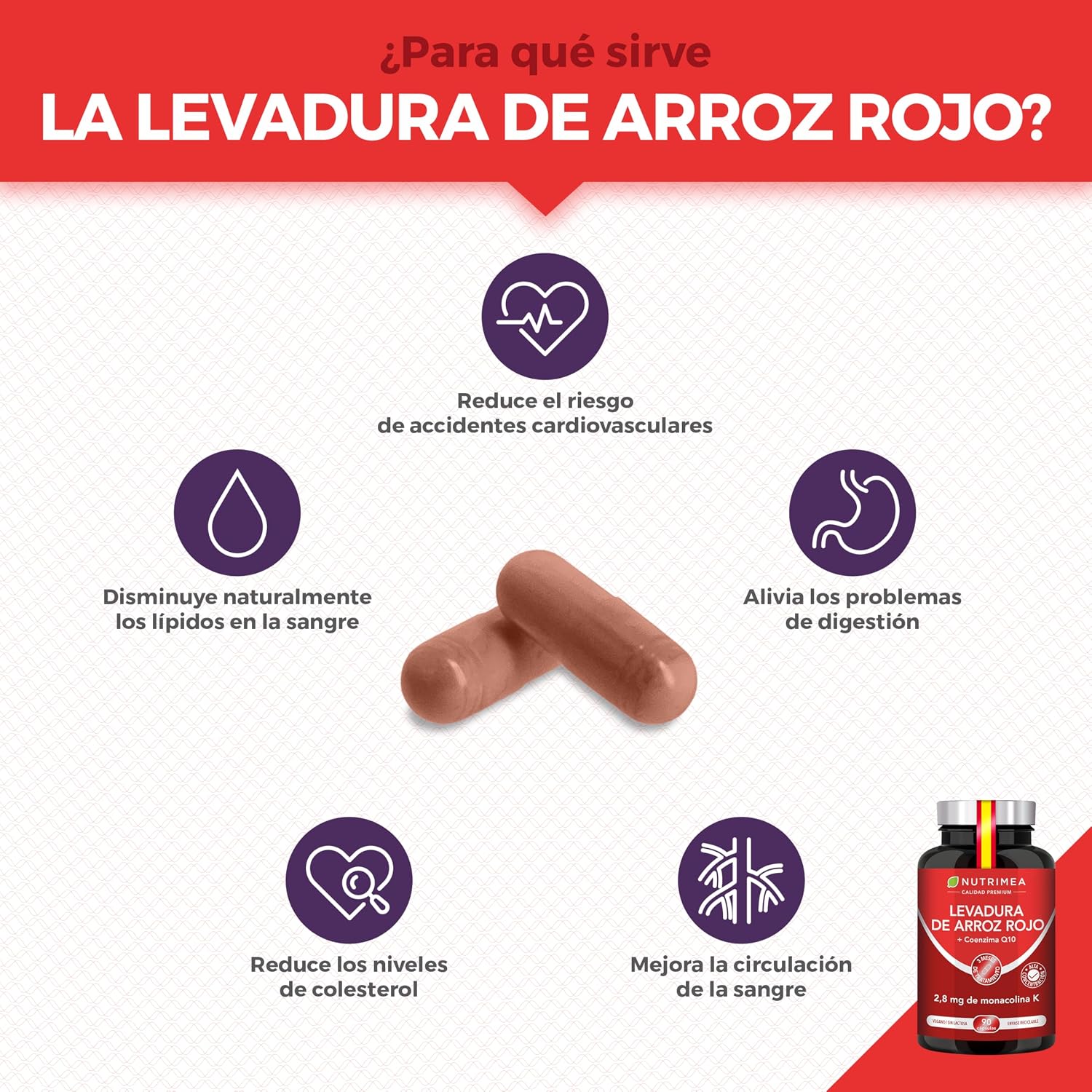 Thumbnail 1 de Plastimea Levadura Roja de Arroz 90 cápsulas