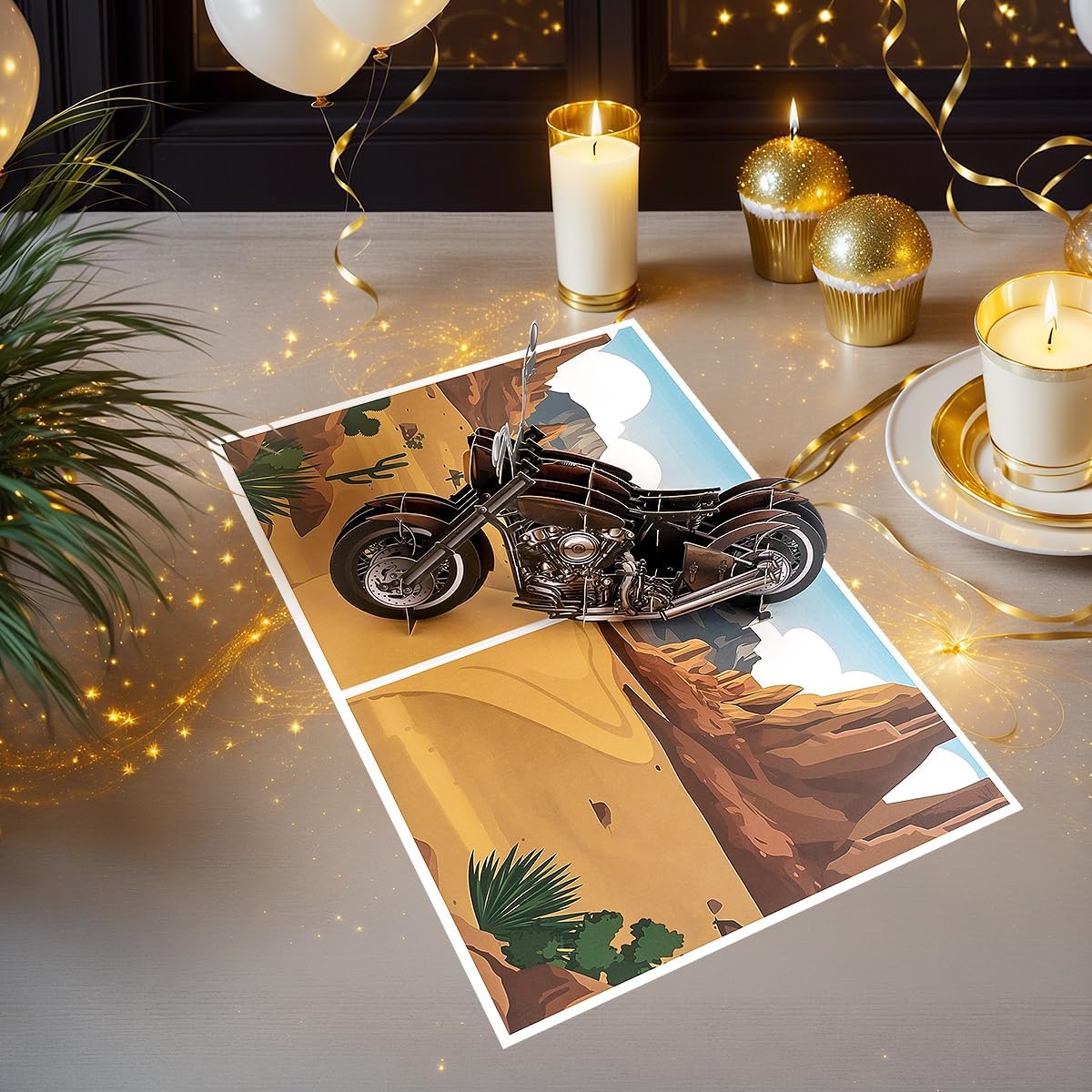 Detalle de CNLITIHEKA 3D motorcycle card