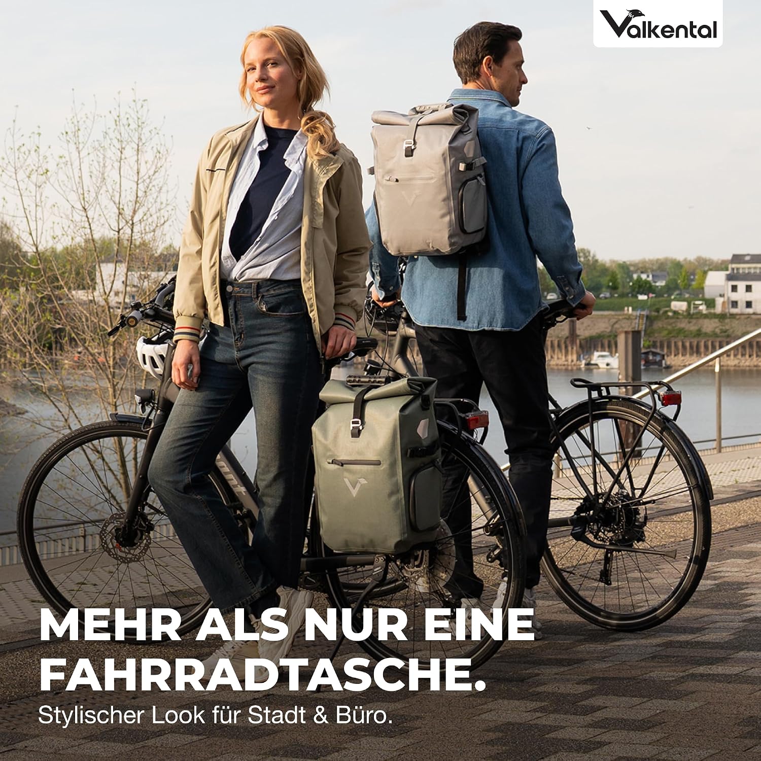 Thumbnail 5 de Valkental® 3in1 Fahrradtasche Pro – Das Original, 23 L, wasserdicht, flexibel einsetzbar
