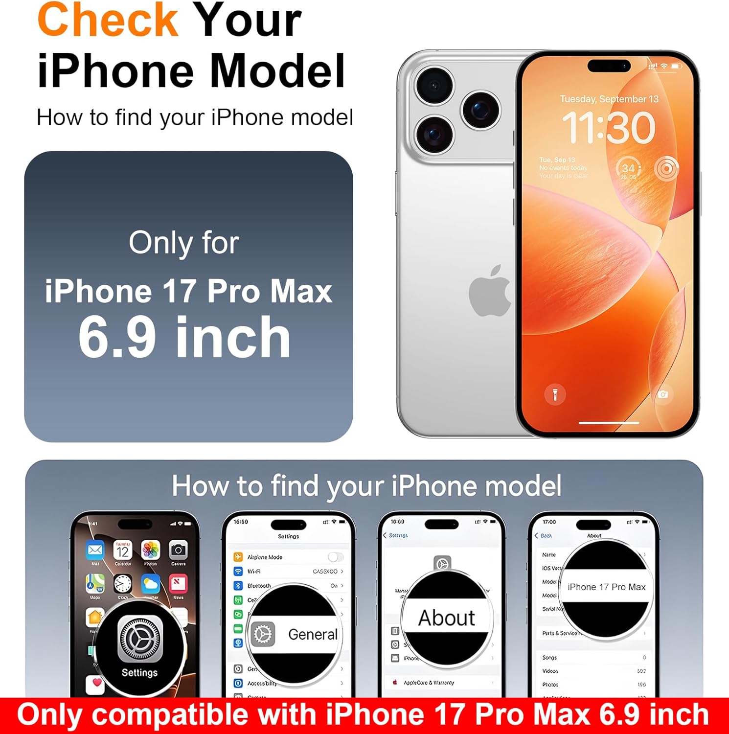 Detalle 2 de SPIDERCASE iPhone 17 Pro Max magnetic clear case 6.9"