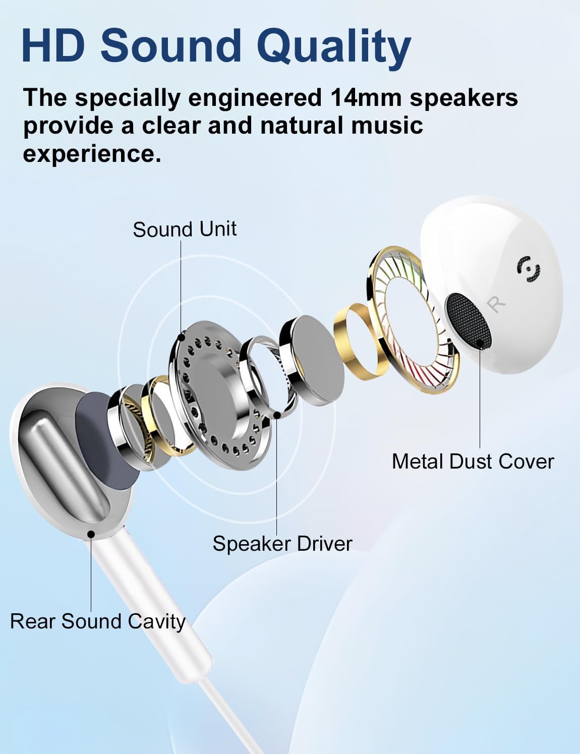 Thumbnail 1 de MAS CARNEY WH9 : écouteurs filaires intra-auriculaires Jack 3,5 mm avec microphone