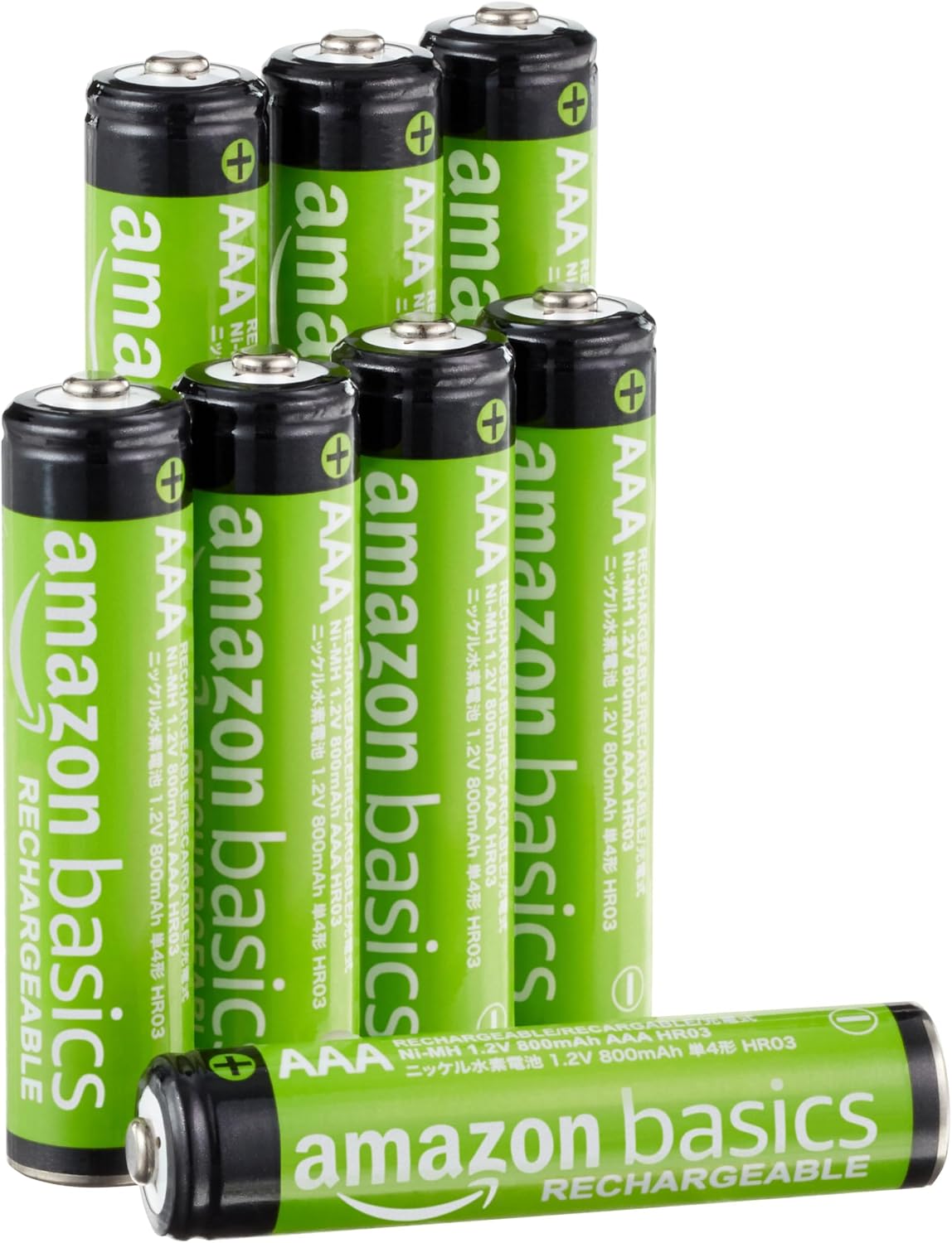 Detalle de Amazon Basics AAA Akku 800 mAh wiederaufladbar