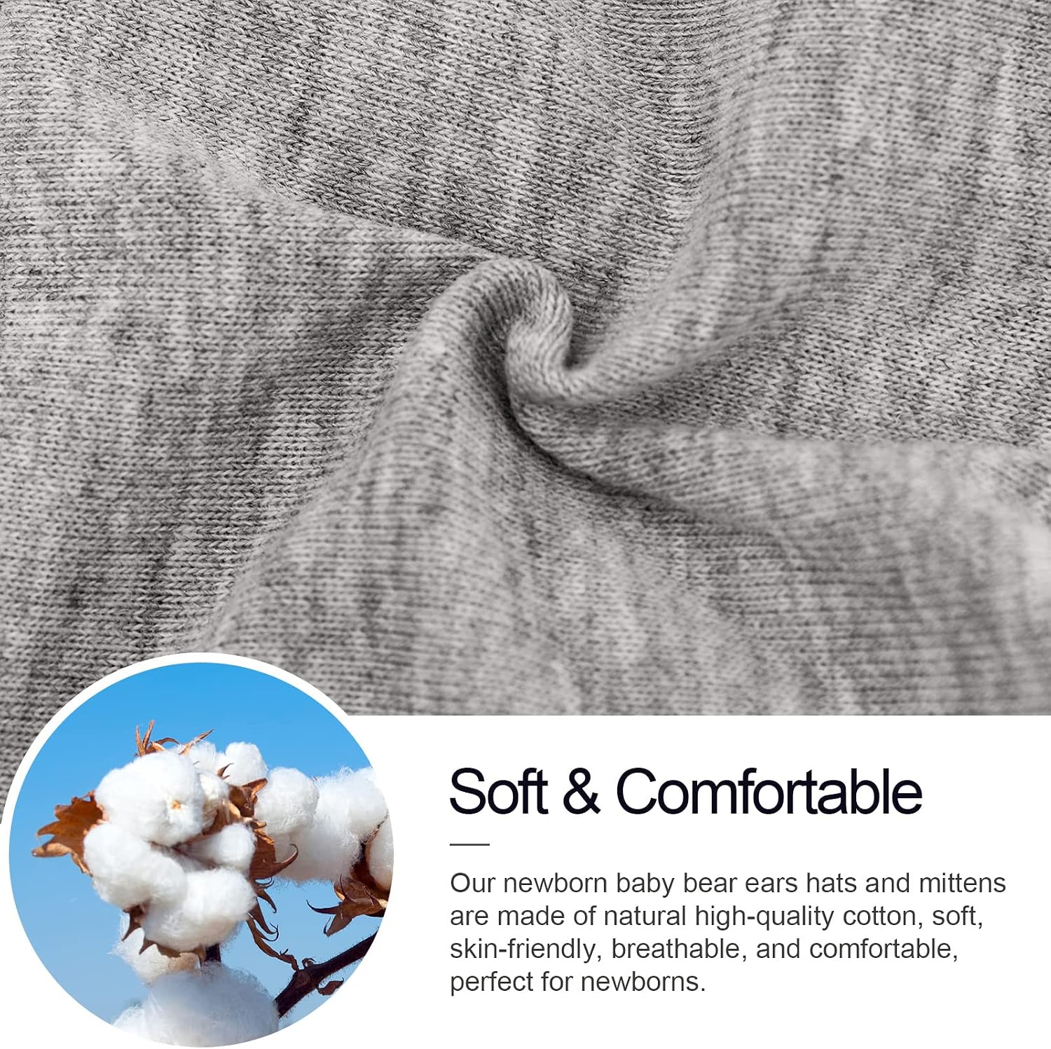 Detalle de DRESHOW Newborn Beanie & Gloves 0-6 Months