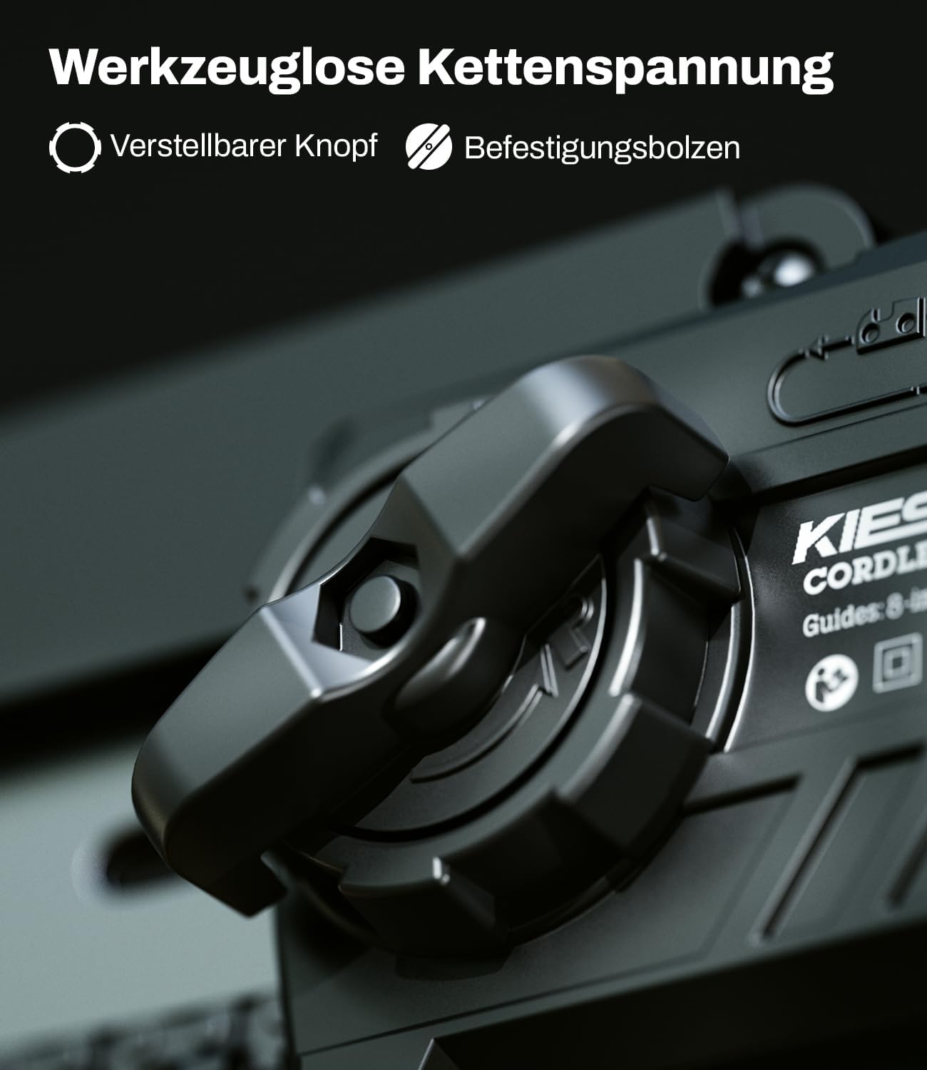 Detalle 1 de Mini Akku Kettensäge KIESBOHR CS001 20 cm