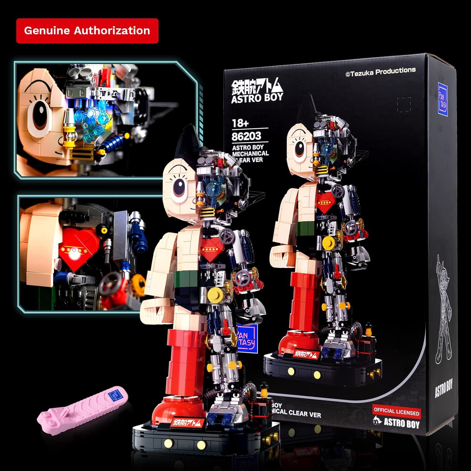 Detalle de PANTASY Astro Boy Robot Set de Construction 32 cm – Astro Boy Mechanical Clear