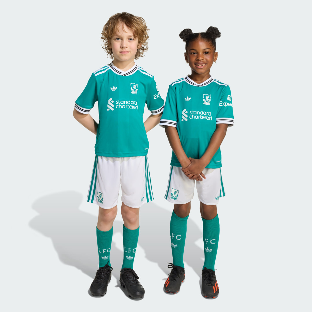 Detalle de Miniconjunto tercera equipación Liverpool FC 25/26 — Adidas