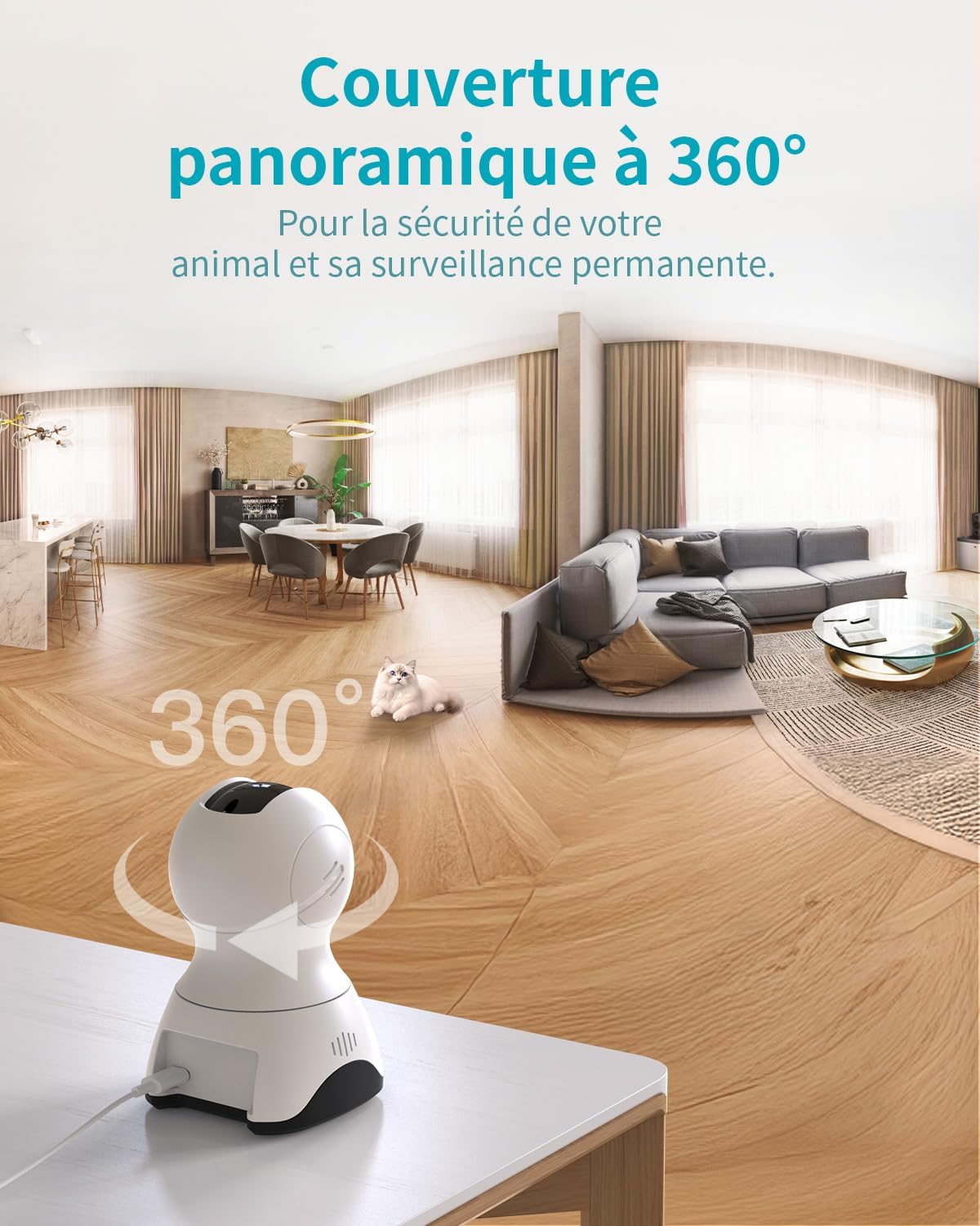 Detalle de Caméra 4MP surveillance 360° WiFi