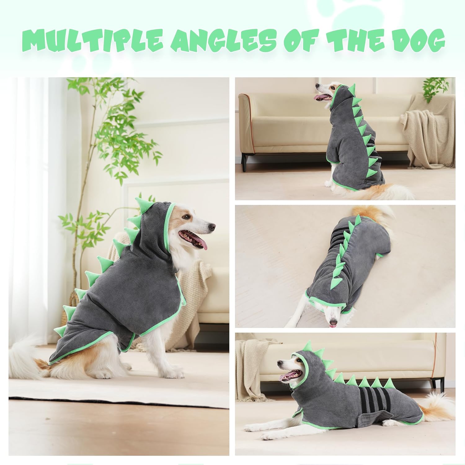 Thumbnail 3 de HezzLuv Microfiber Quick Drying Dog Coat