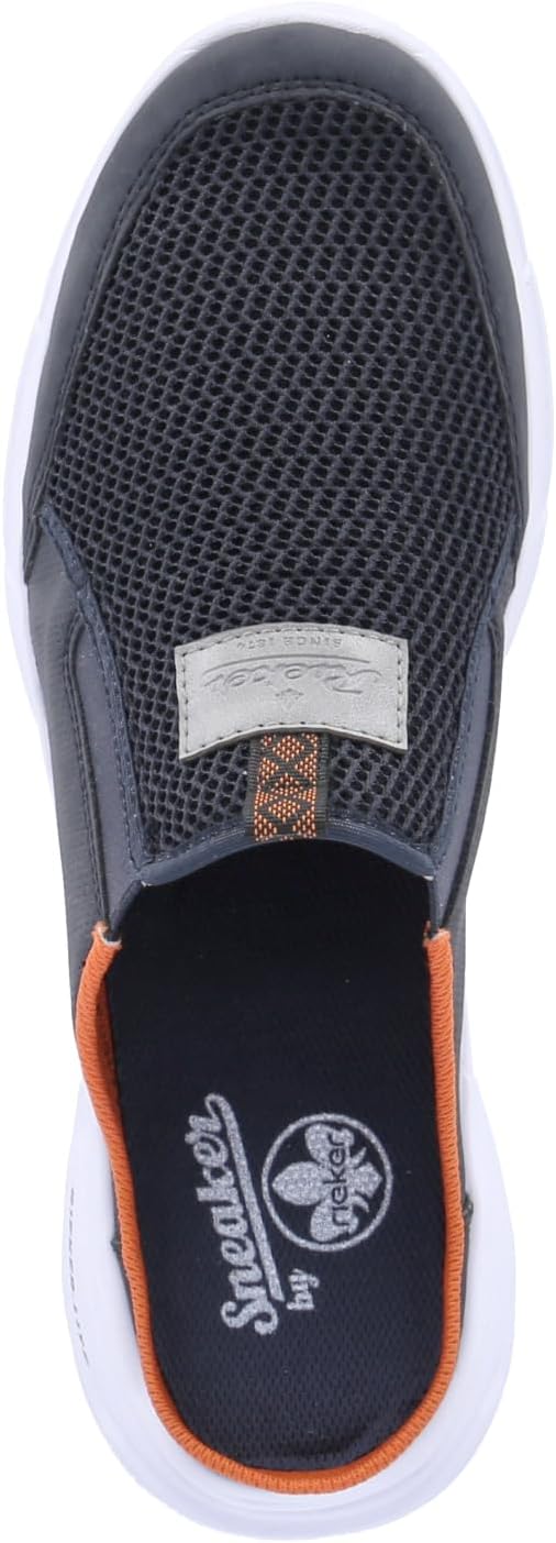 Detalle de Rieker Herren Slipper B7390 – bequeme Slip-On Halbschuhe aus Kunstleder