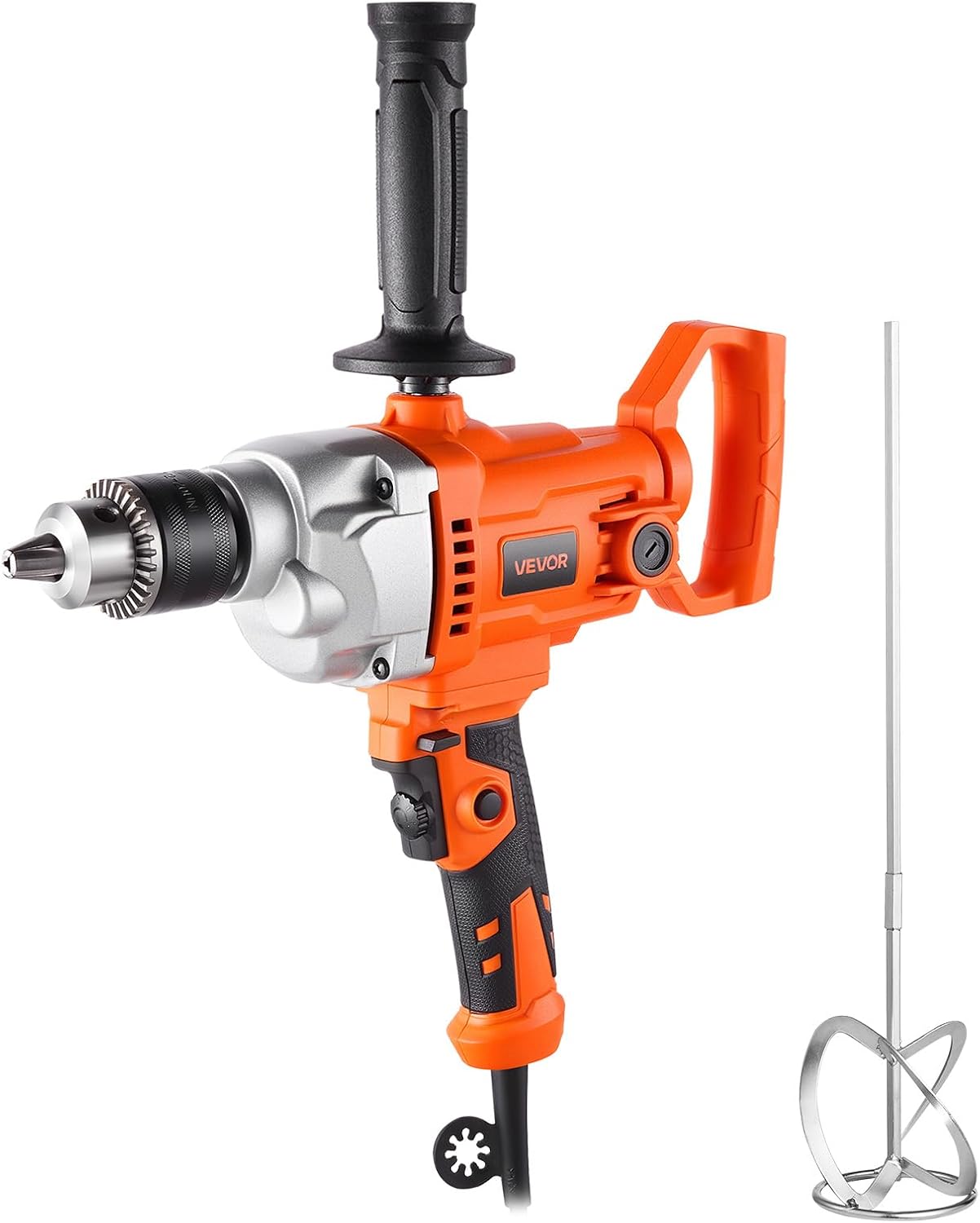 VEVOR Trapano Miscelatore Elettrico 12,7 mm 1100 W: 2 in 1 per forare e mescolare