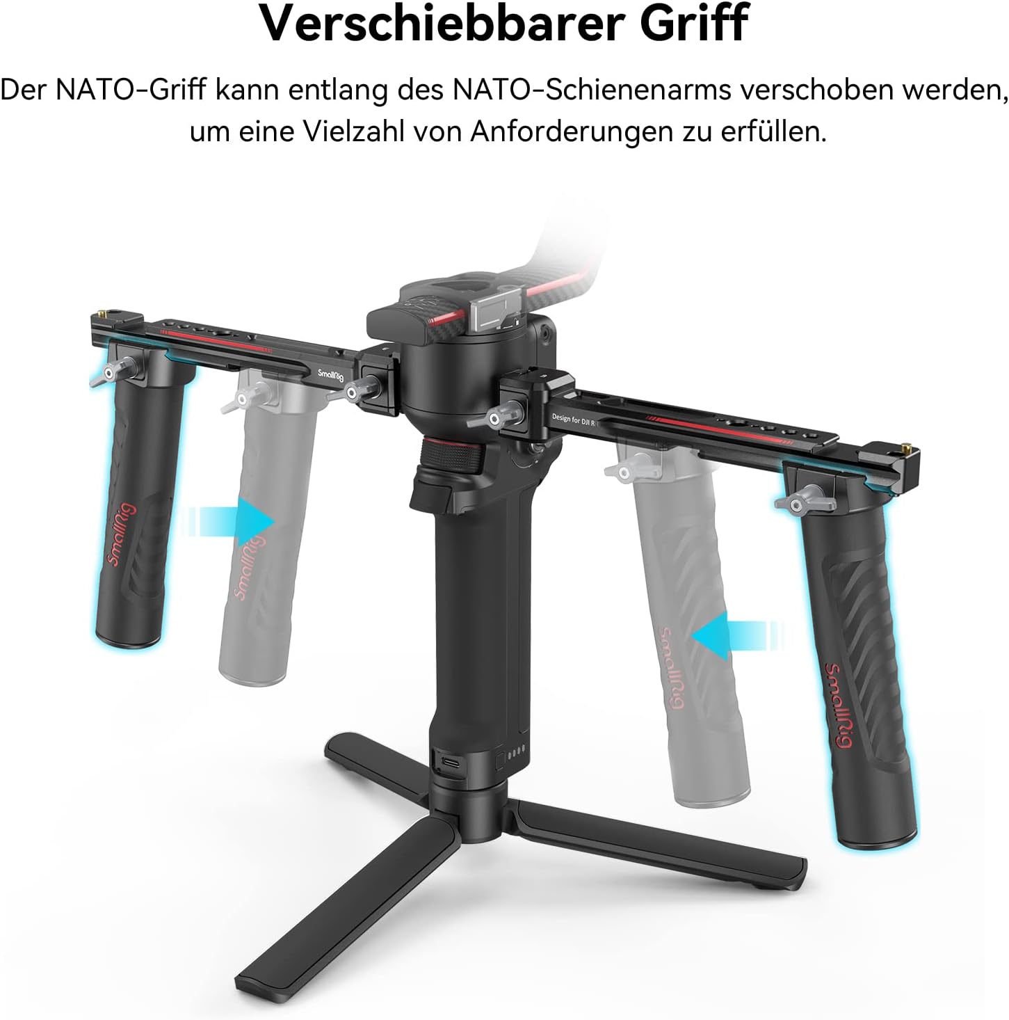 Detalle 2 de SMALLRIG Dual Handgriff 3027 für DJI RS 2/RSC 2/RS 3/RS 3 Pro und RS 4 Pro