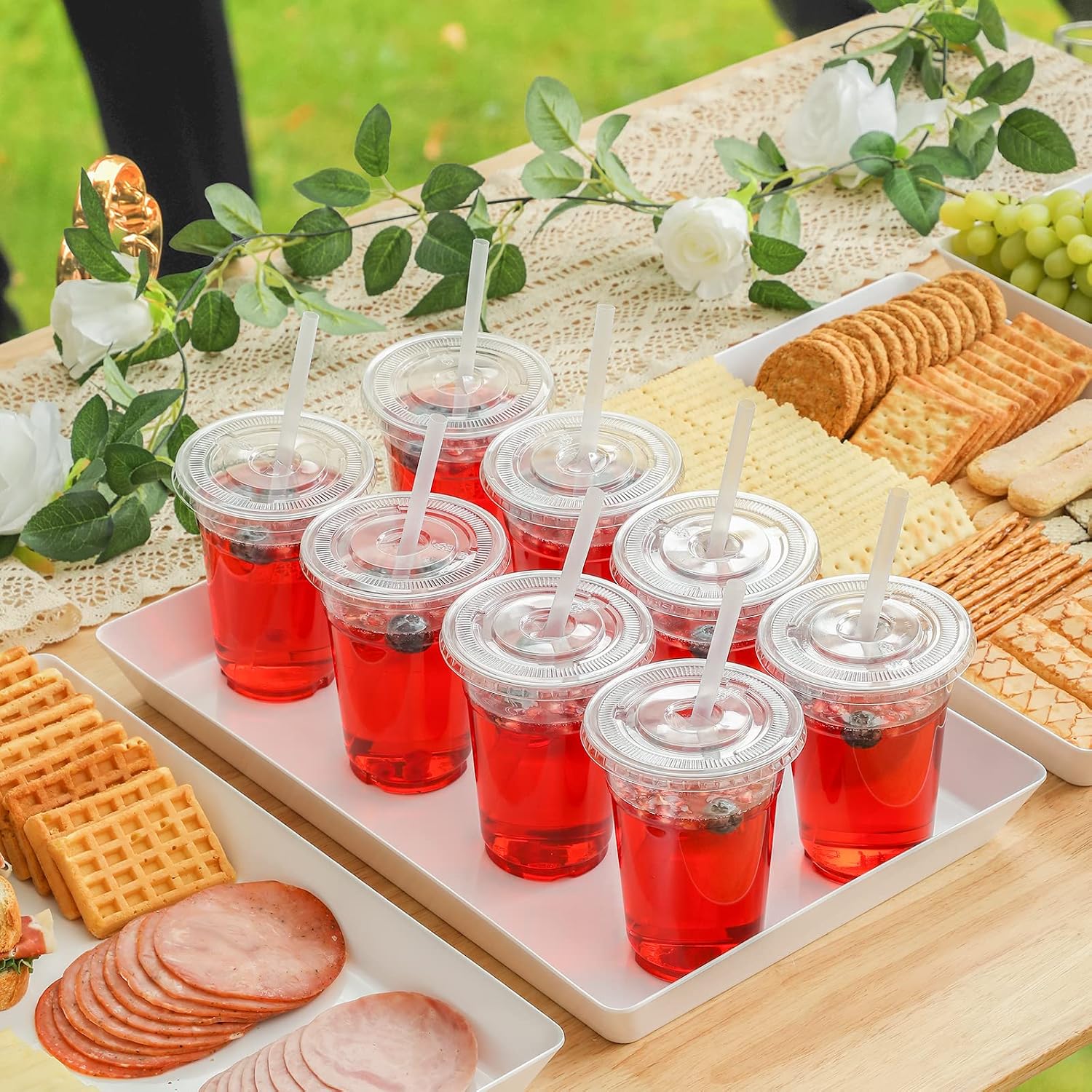 Thumbnail 6 de VITEVER 16oz Clear Plastic Cups with Lids and Straws 🥤