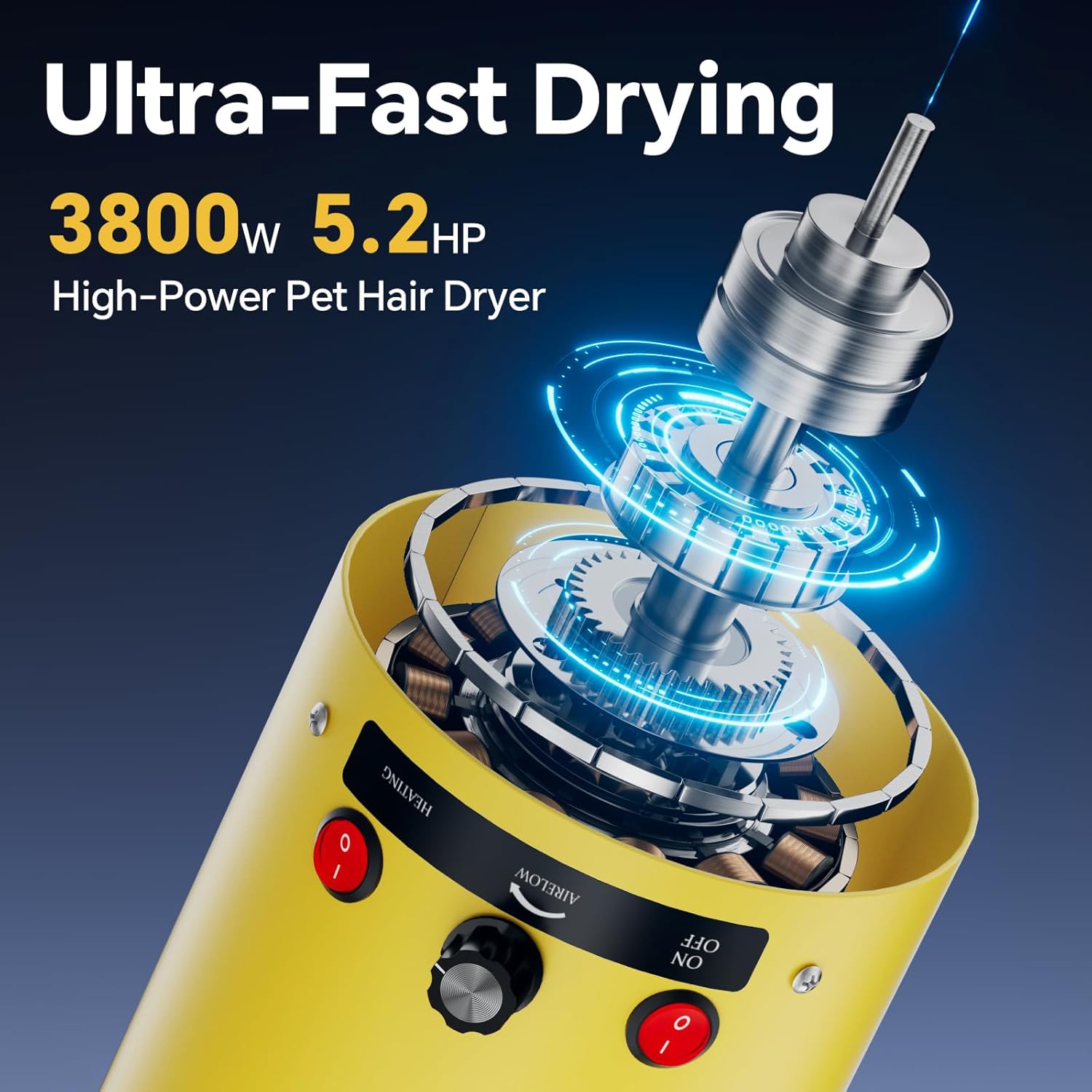 Detalle 2 de Dog Dryer 5.2HP 2800W High Velocity