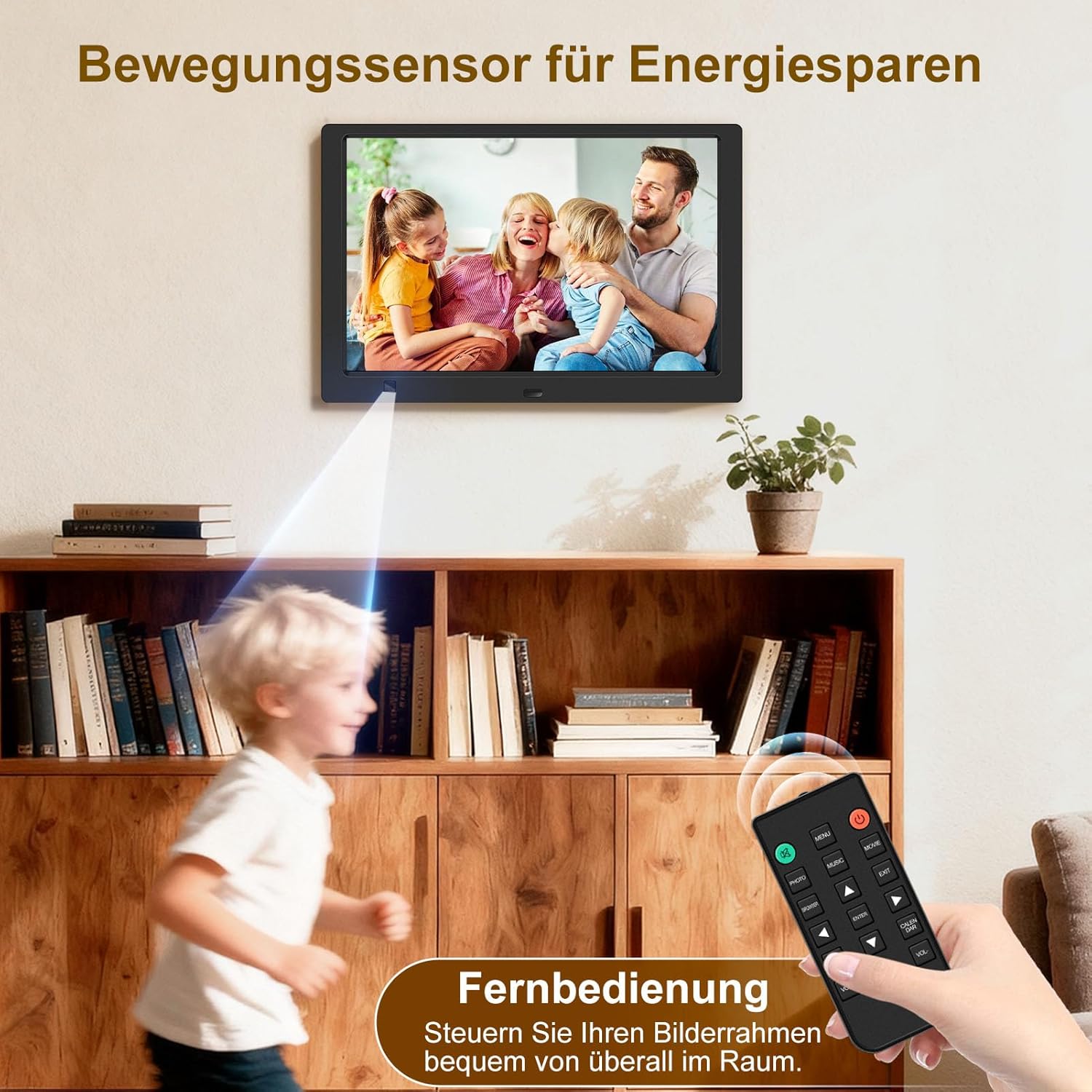 Detalle 2 de Digitaler Bilderrahmen 10,1" IPS mit 32 GB Stick 🖼