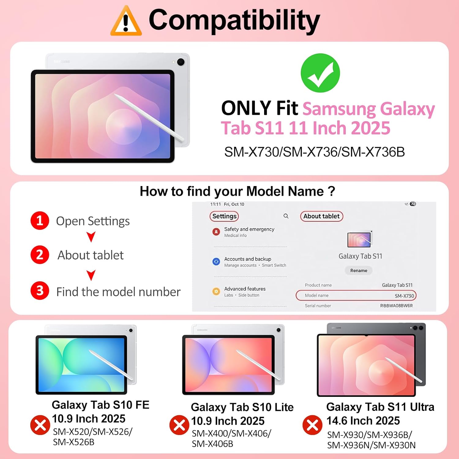 Thumbnail 1 de MoKo Hülle für Samsung Galaxy Tab S11 11 Zoll 2025 – Slim Tri-Fold mit Stifthalter, Auto Wake/Sleep, transparente Rückseite