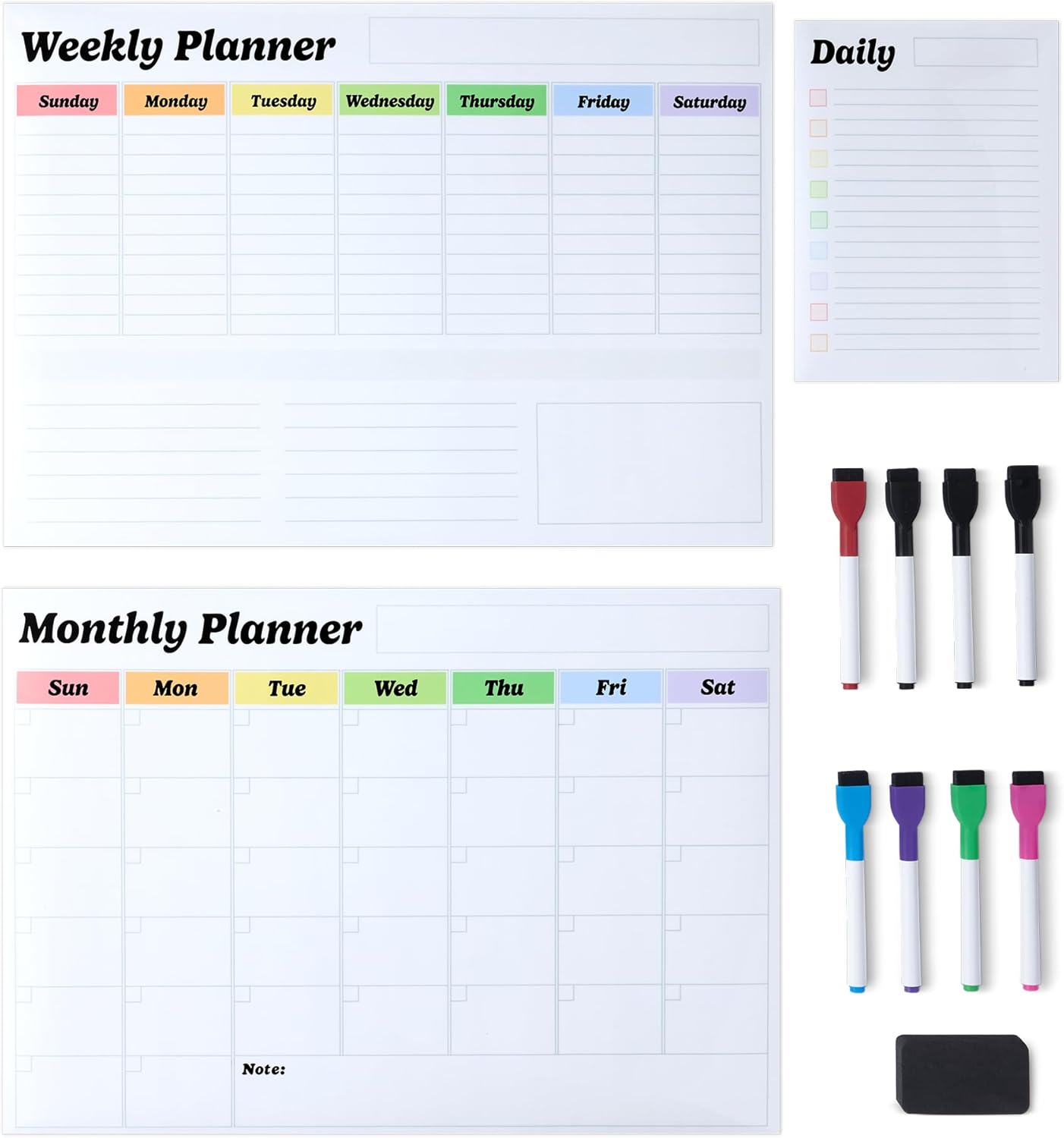 Thumbnail 5 de Tableau blanc magnétique Grand format Amazon Basics 33 x 50 cm – réfrigérateur, effaçable à sec