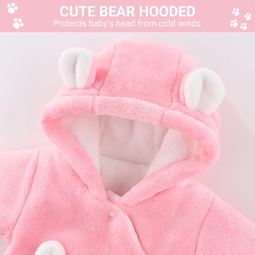 Detalle de WYTbaby Baby Overall Winter Schneeanzug – Winter-Jumpsuit für 3–6 Monate | Wärmendes Flanell-Design