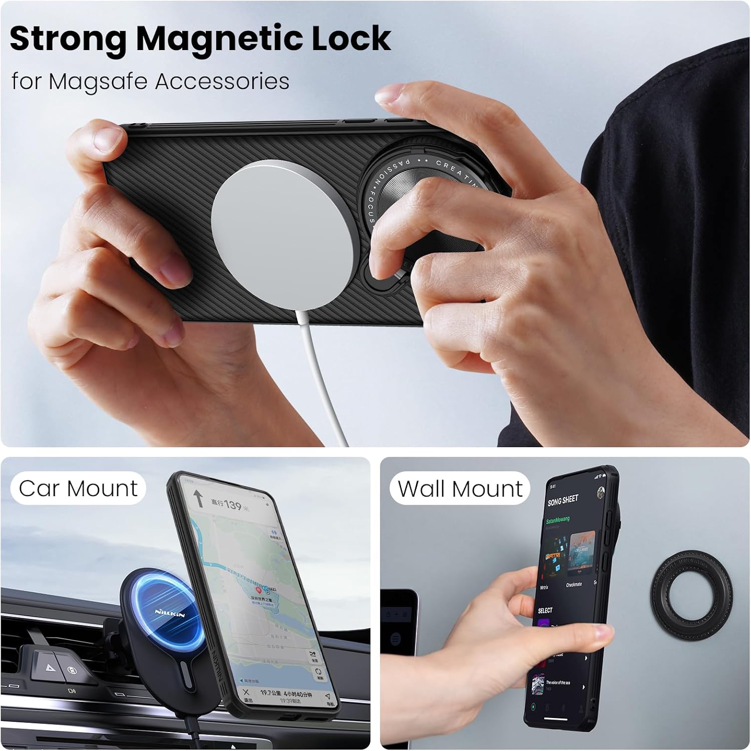 Detalle de Nillkin Magnetic Case OnePlus 13, Slim with Kickstand