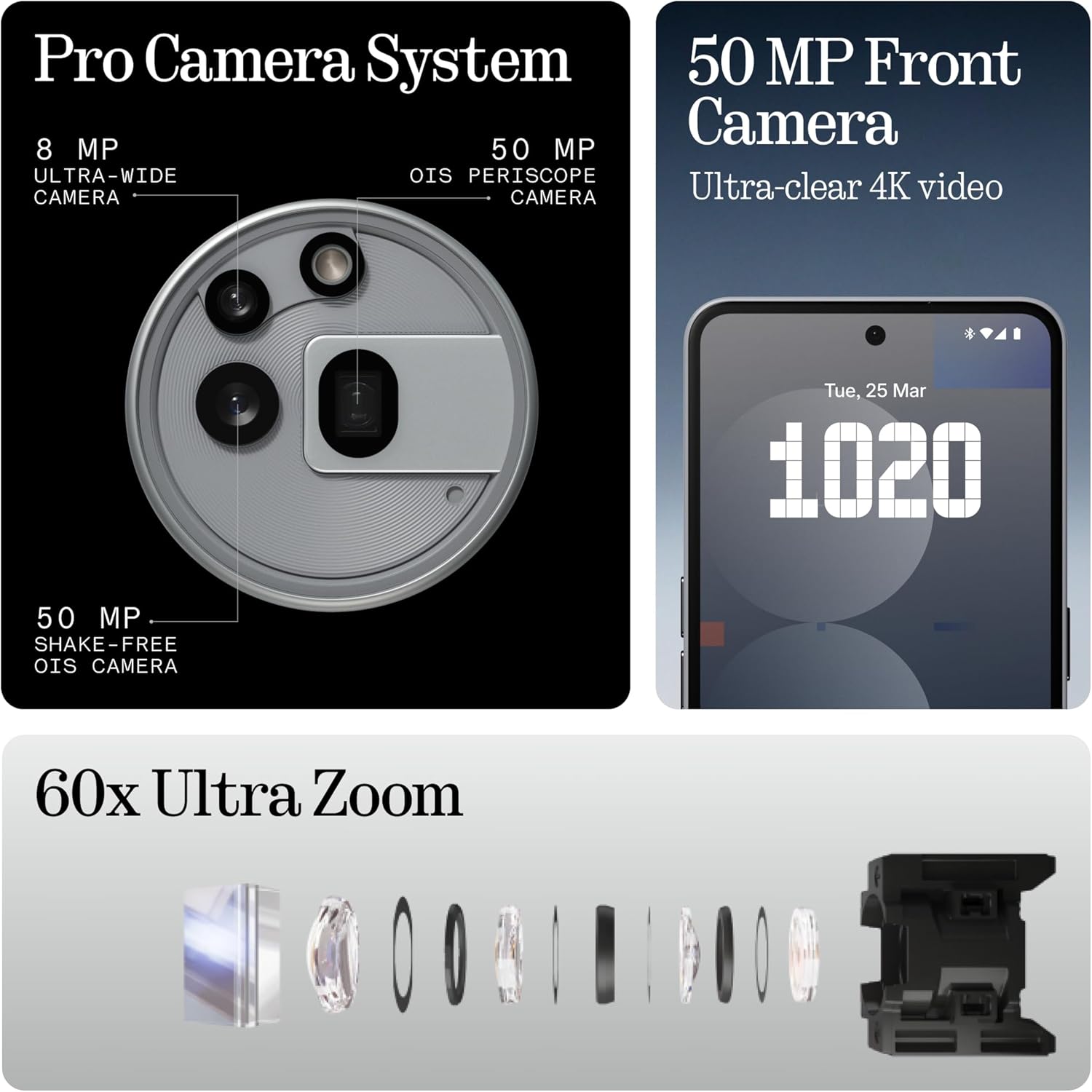 Thumbnail 3 de Nothing Phone (3a) Pro 256 GB Smartphone