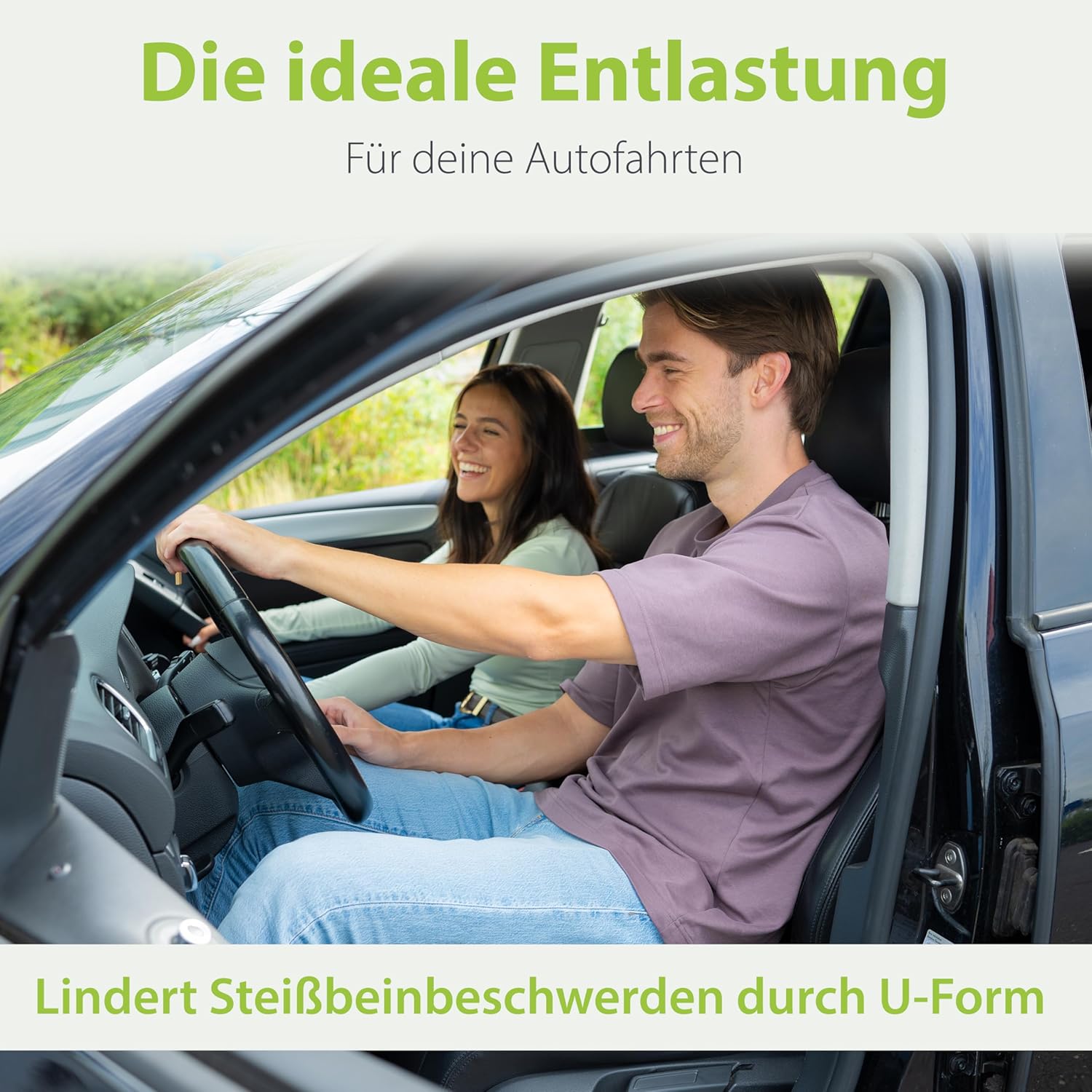 Detalle 2 de feela.® Orthopädisches Autositzkissen 3 Härtegrade