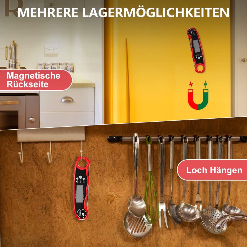 Thumbnail 5 de CIRYCASE Fleischthermometer Digital 102cm Sonde