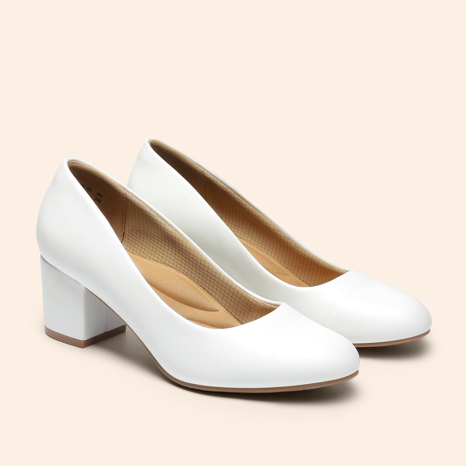 Detalle de DREAM PAIRS Escarpins femme confortables à talon épais et bout carré